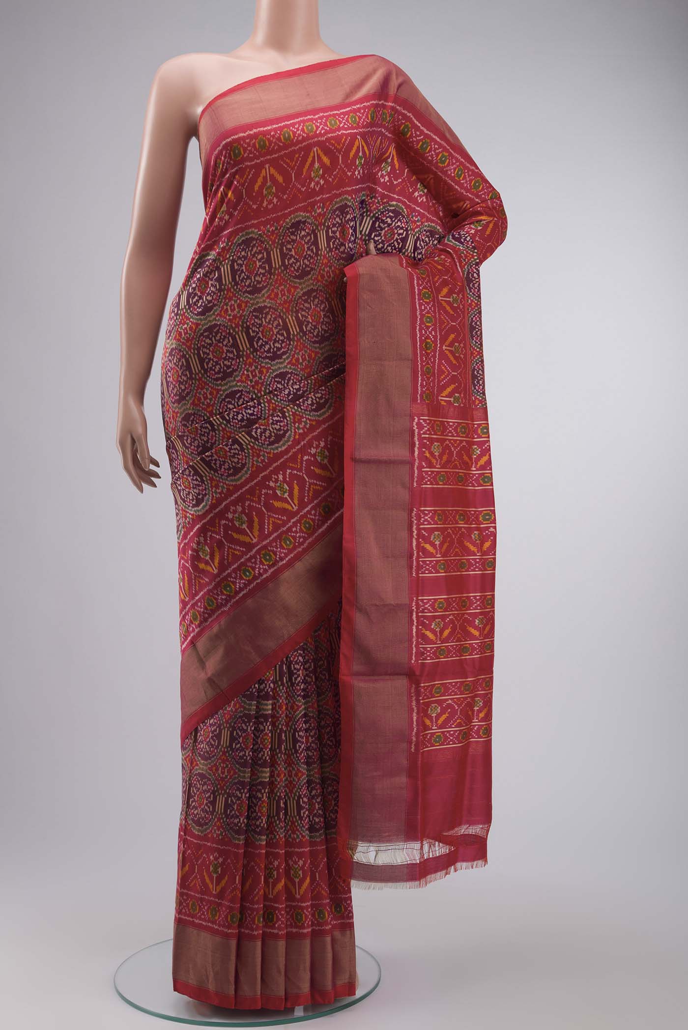 Purple Pochampally Silk Saree
