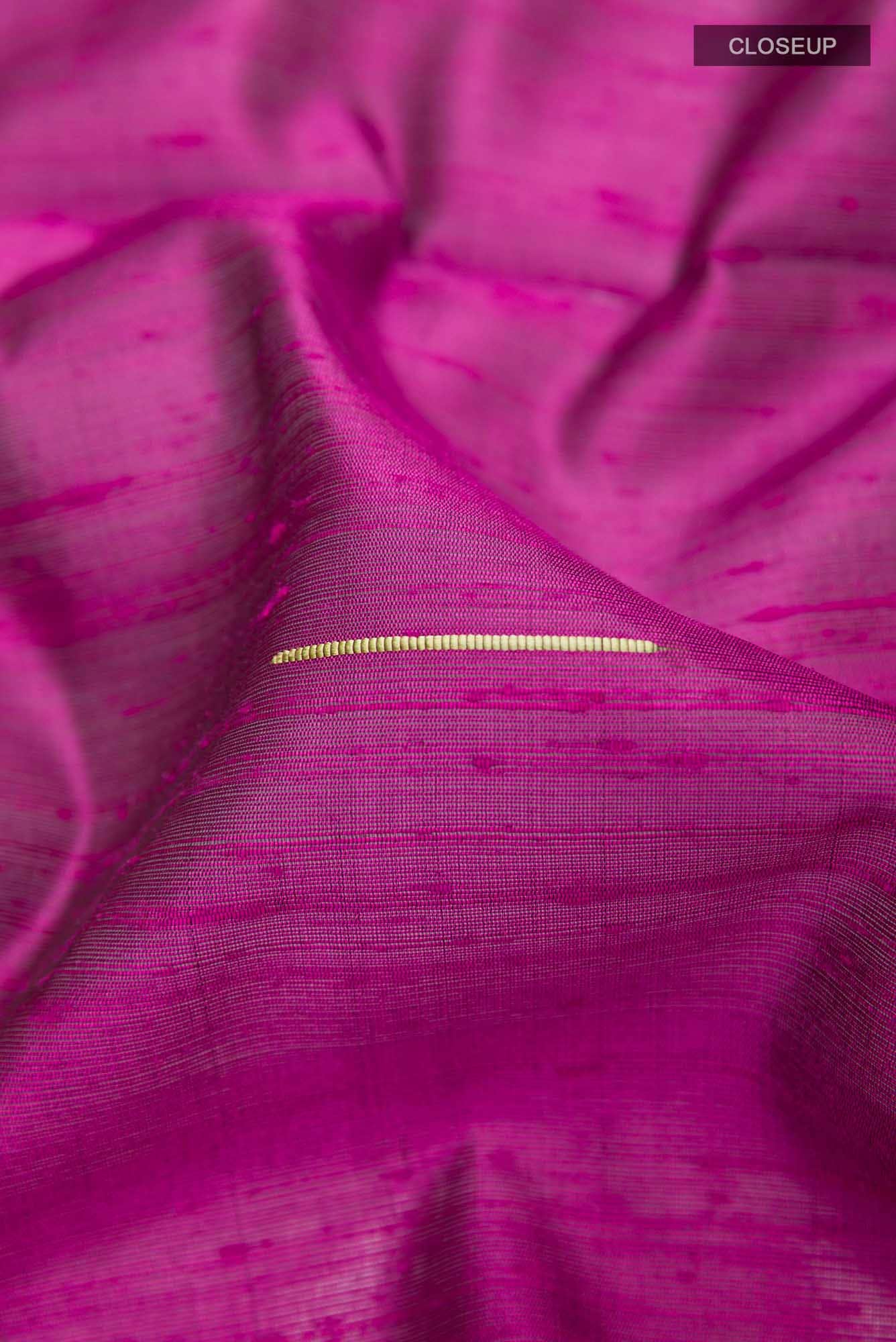 Purple Raw Silk Saree - Image 2