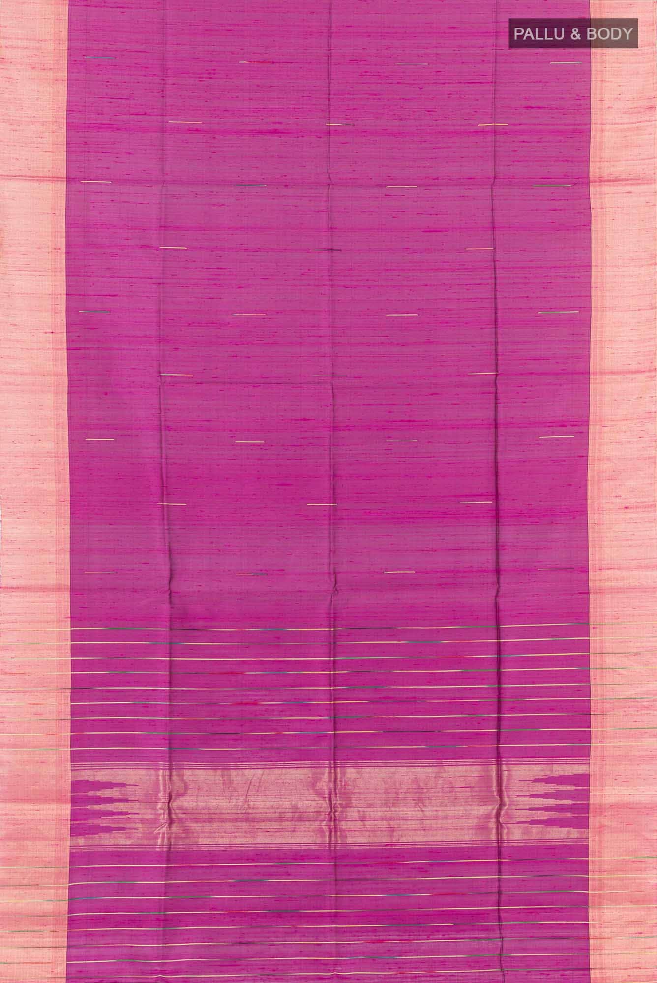 Purple Raw Silk Saree - Image 3