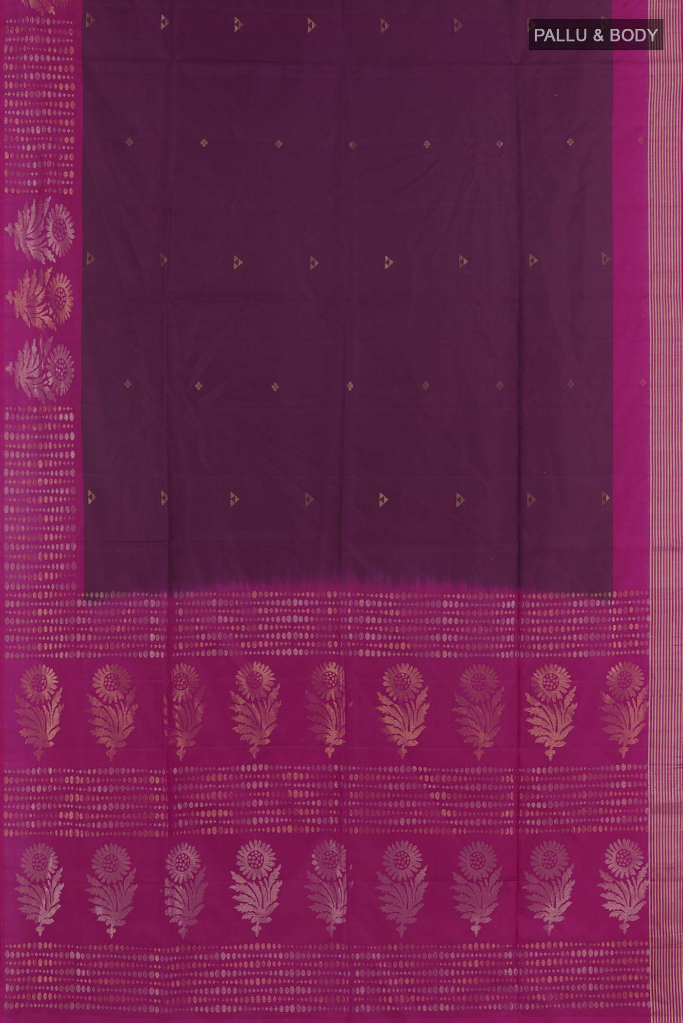 Purple Soft Silk Saree - Image 3