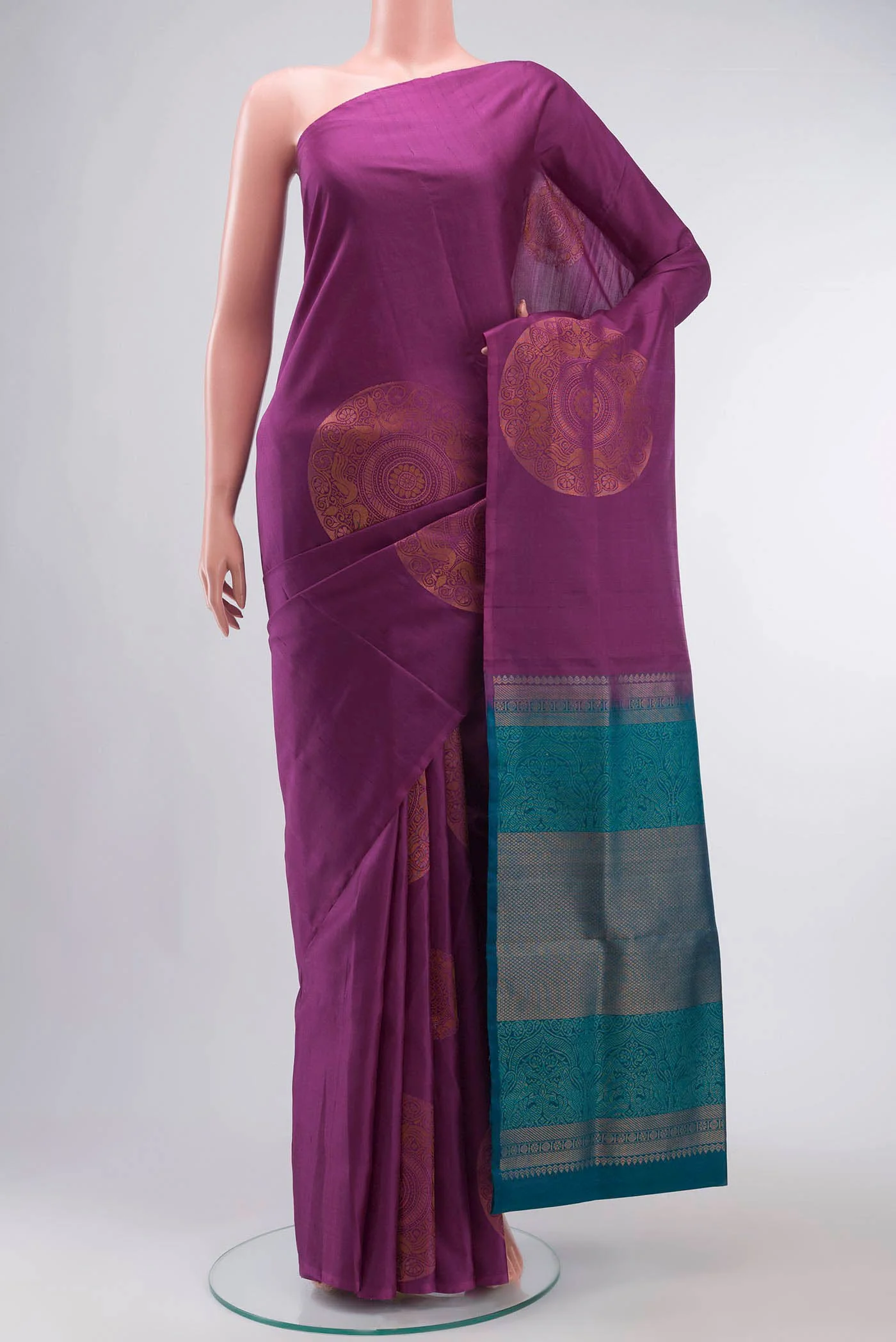 Purple Soft Silk Saree