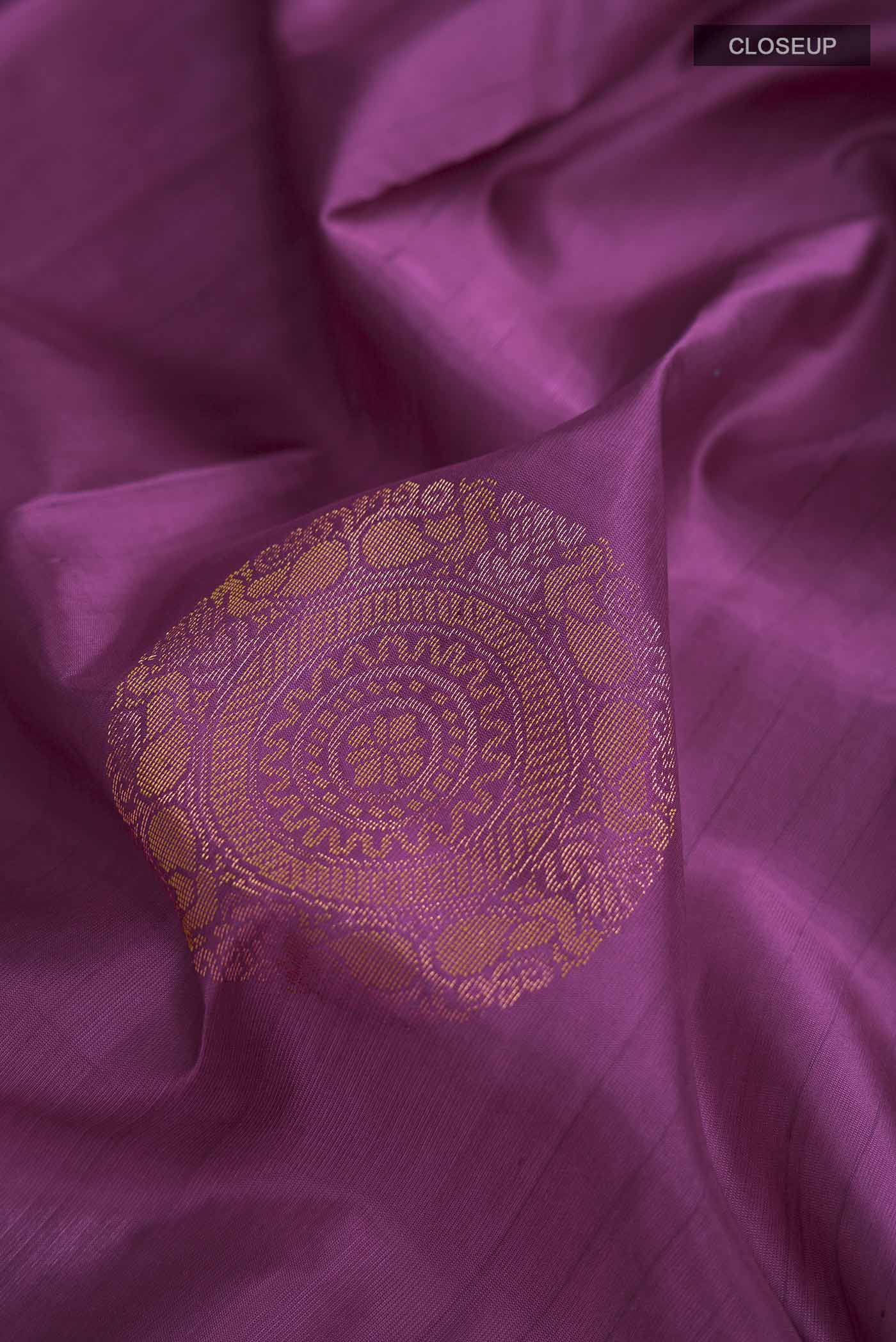 Purple Soft Silk Saree - Image 2