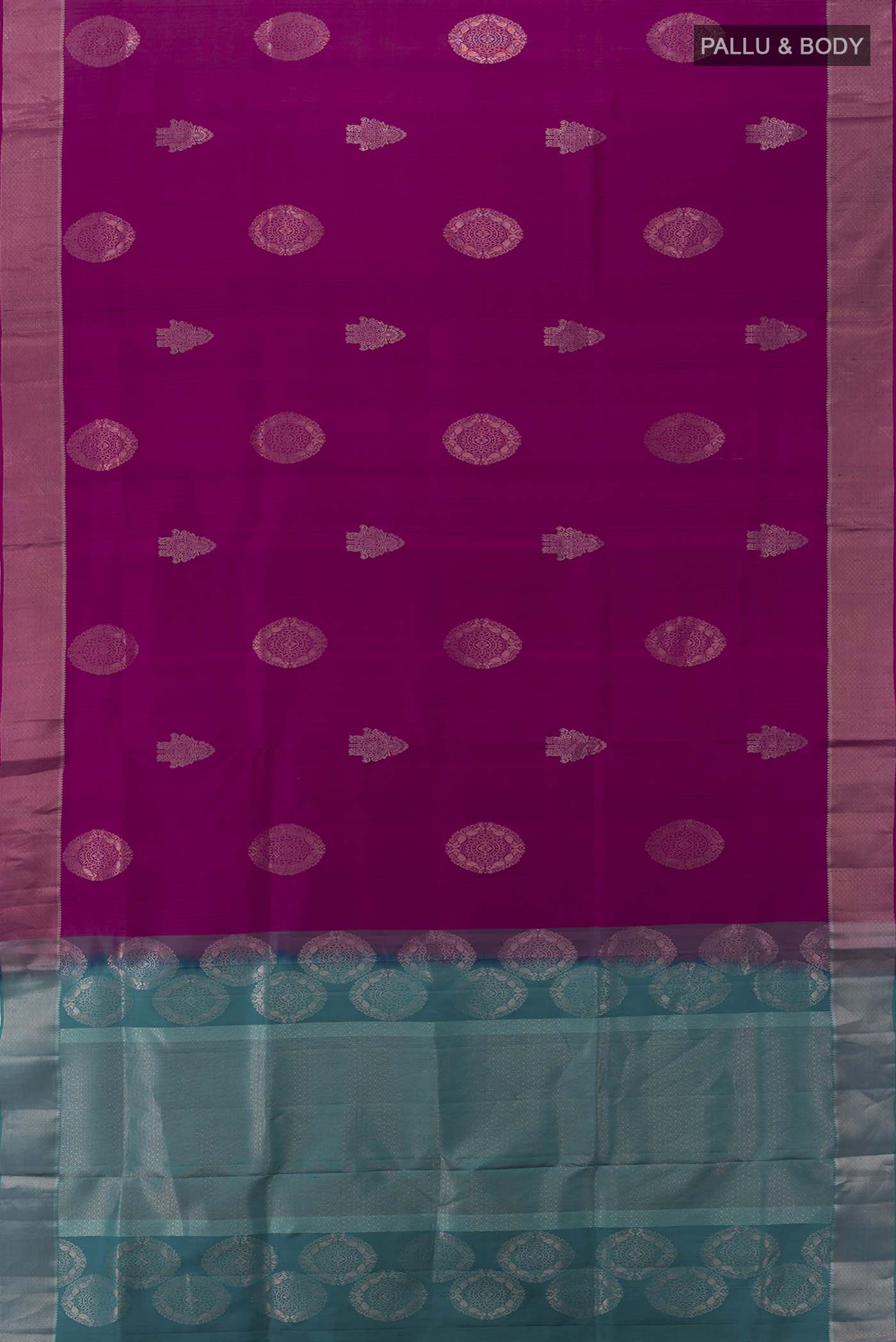 Purple Soft Silk Saree - Image 5