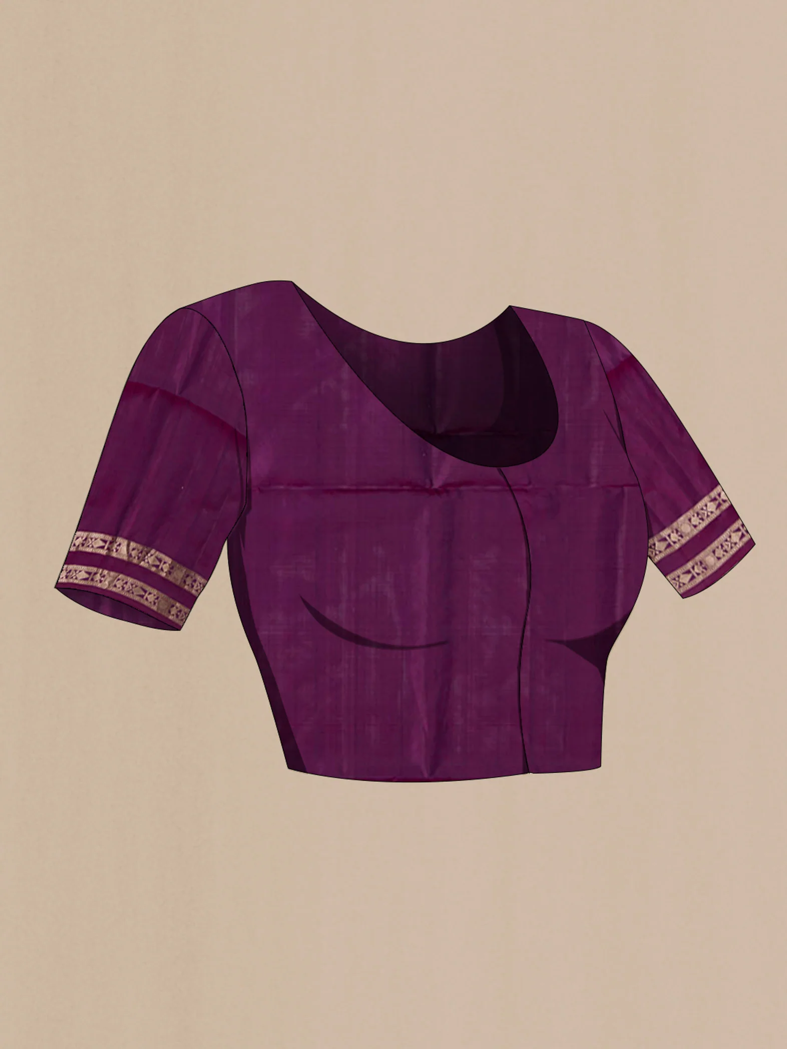 Purple Soft Silk Saree - Image 4