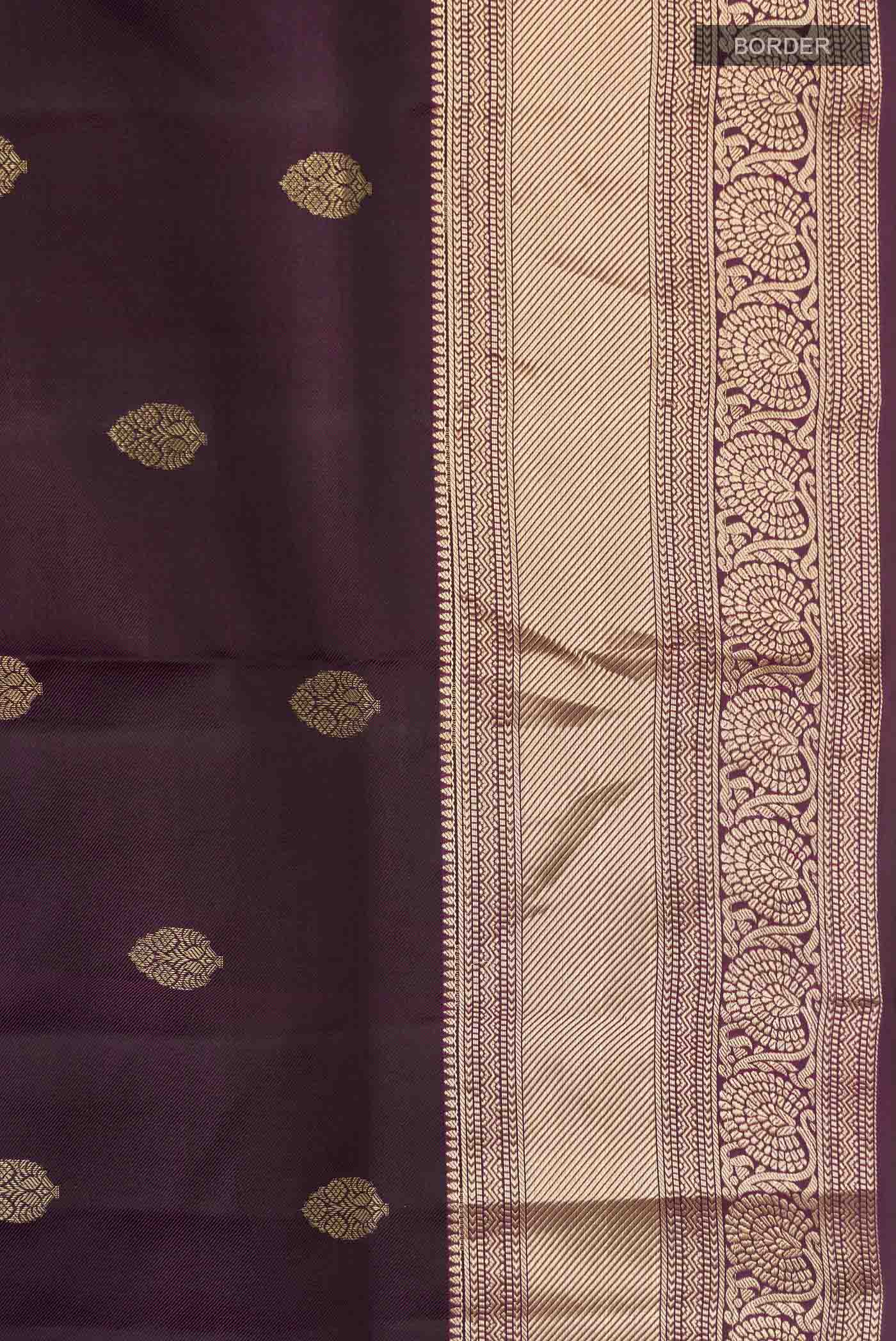 Purple Soft Silk Saree - Image 3