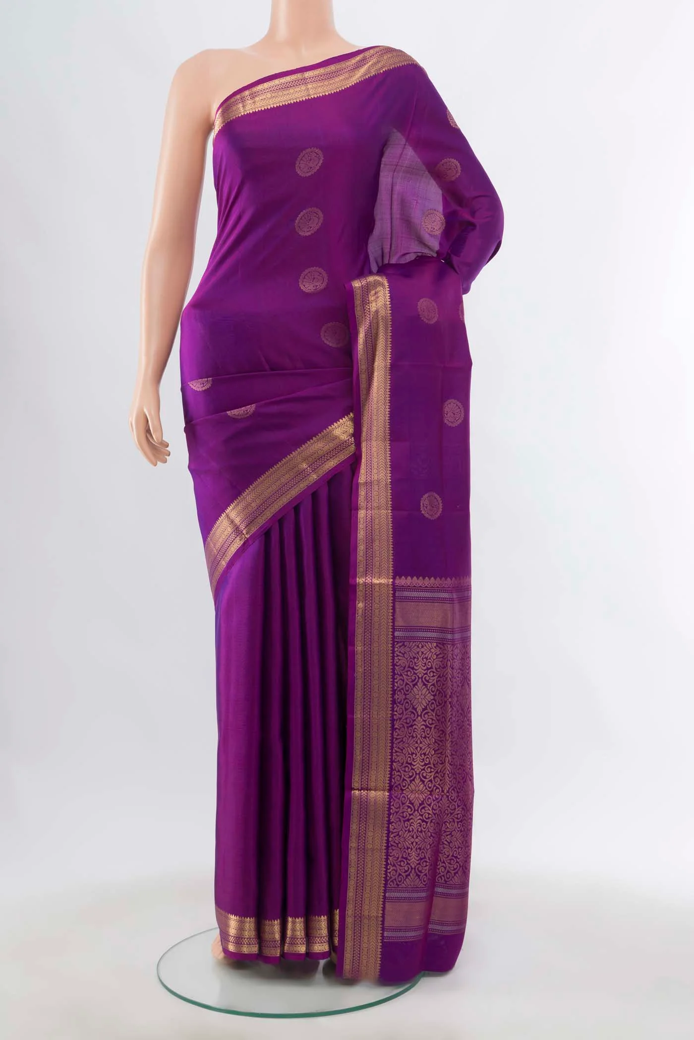 Purple Soft Silk Saree