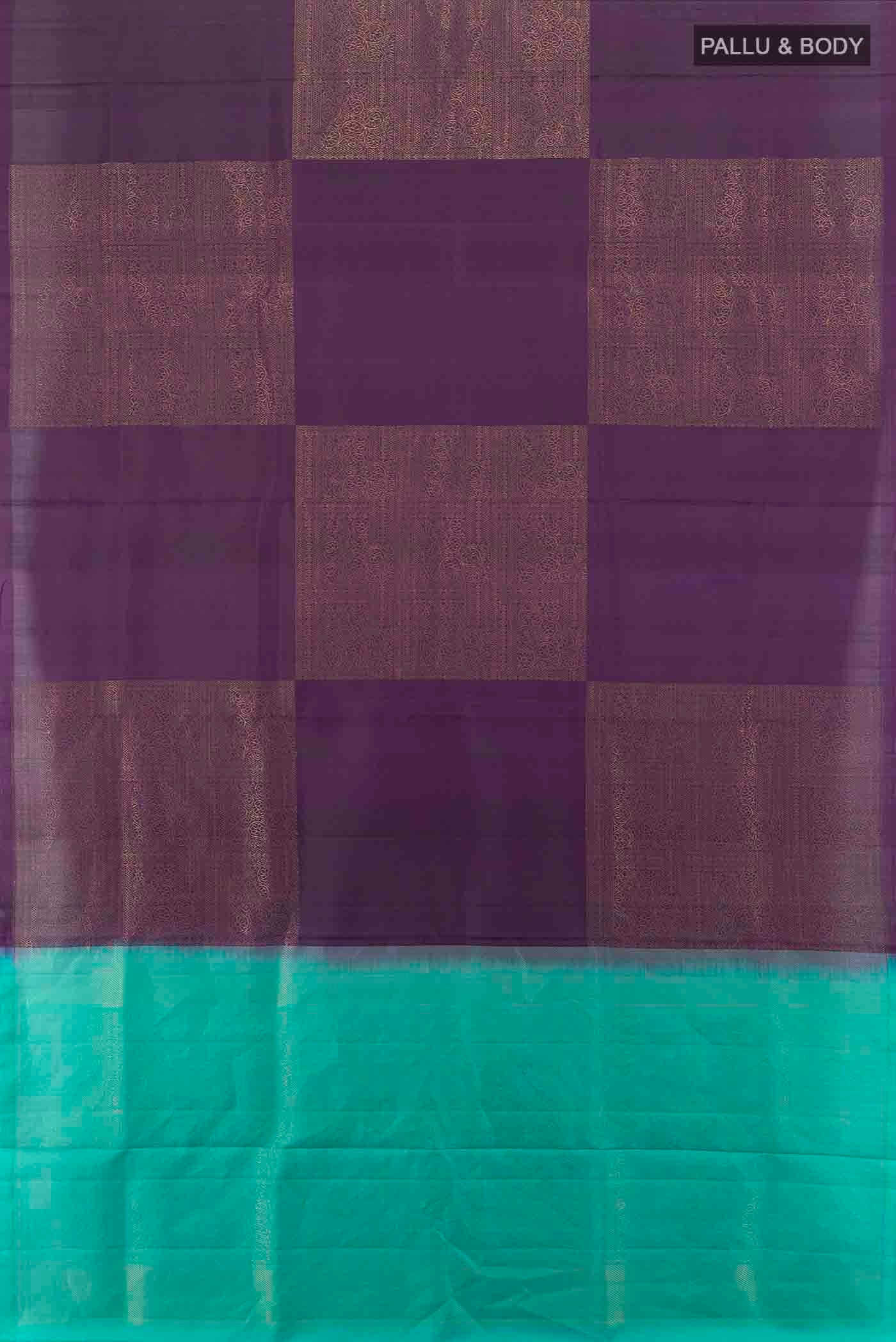 Purple Soft Silk Saree - Image 5