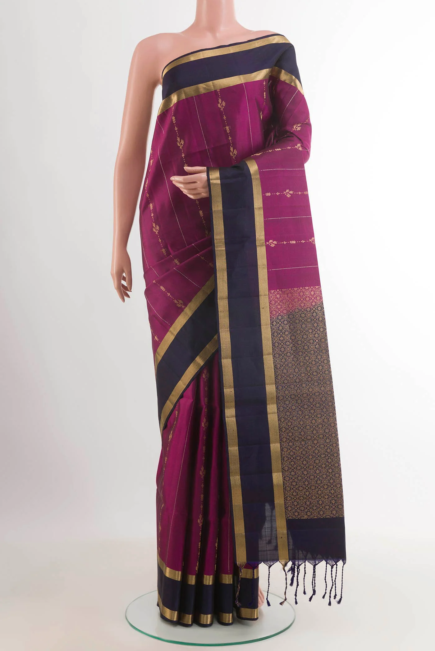 Purple Soft Silk Saree
