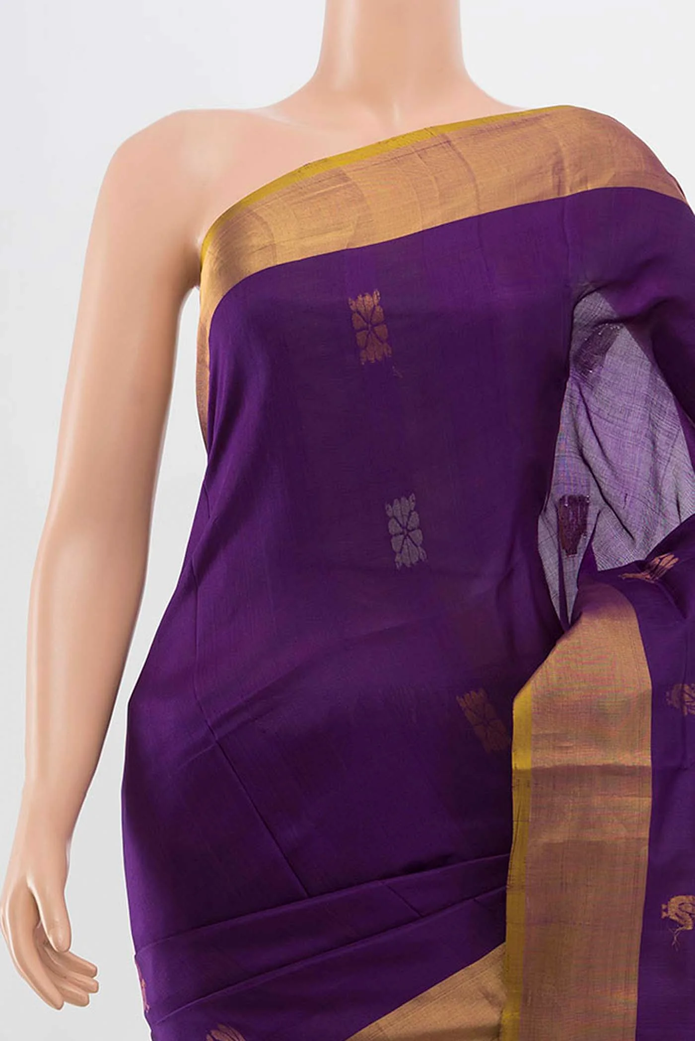 Purple Uppada Silk Saree - Image 2