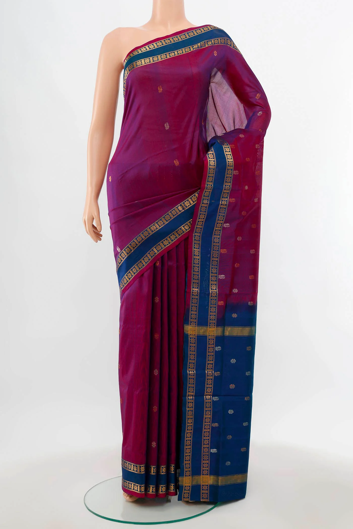 Purple Uppada Silk Saree