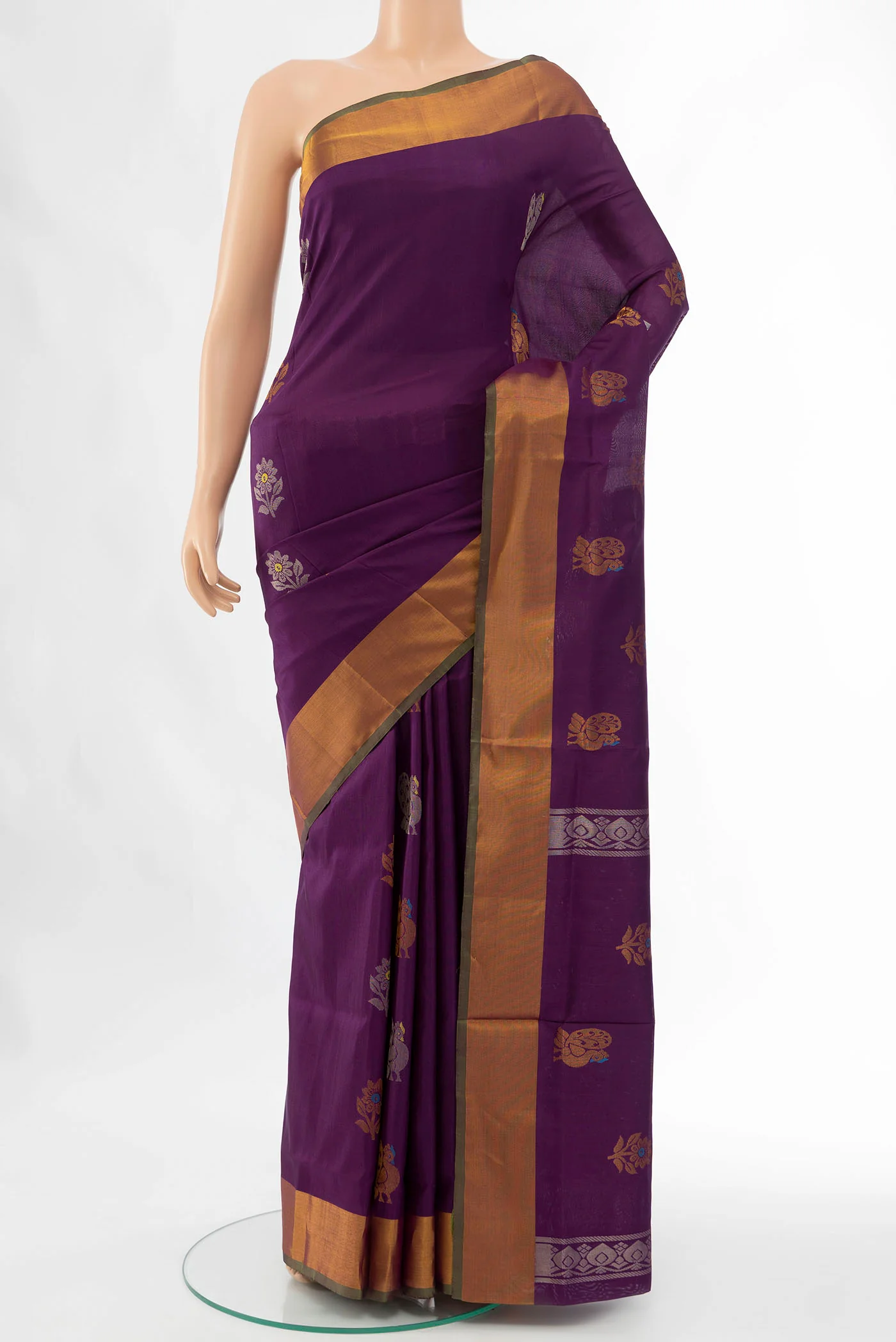 Purple Uppada Silk Saree