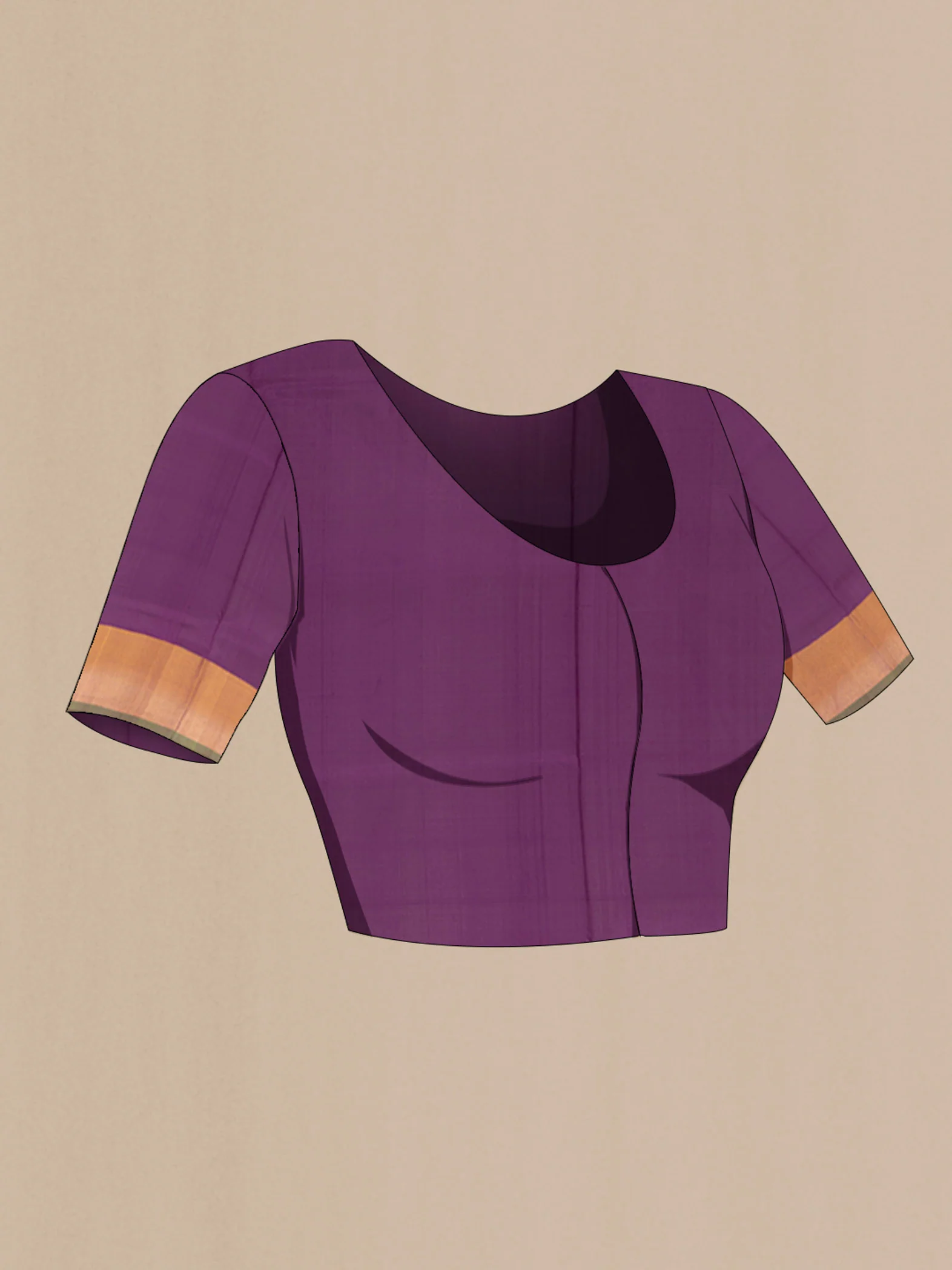 Purple Uppada Silk Saree - Image 4
