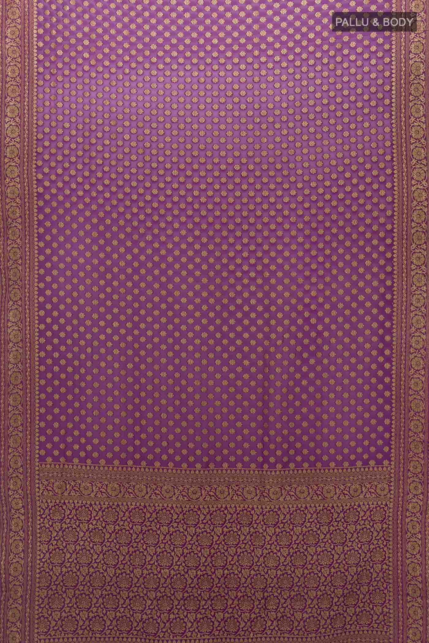Rani Pink Banarasi Georgette Saree - Image 5