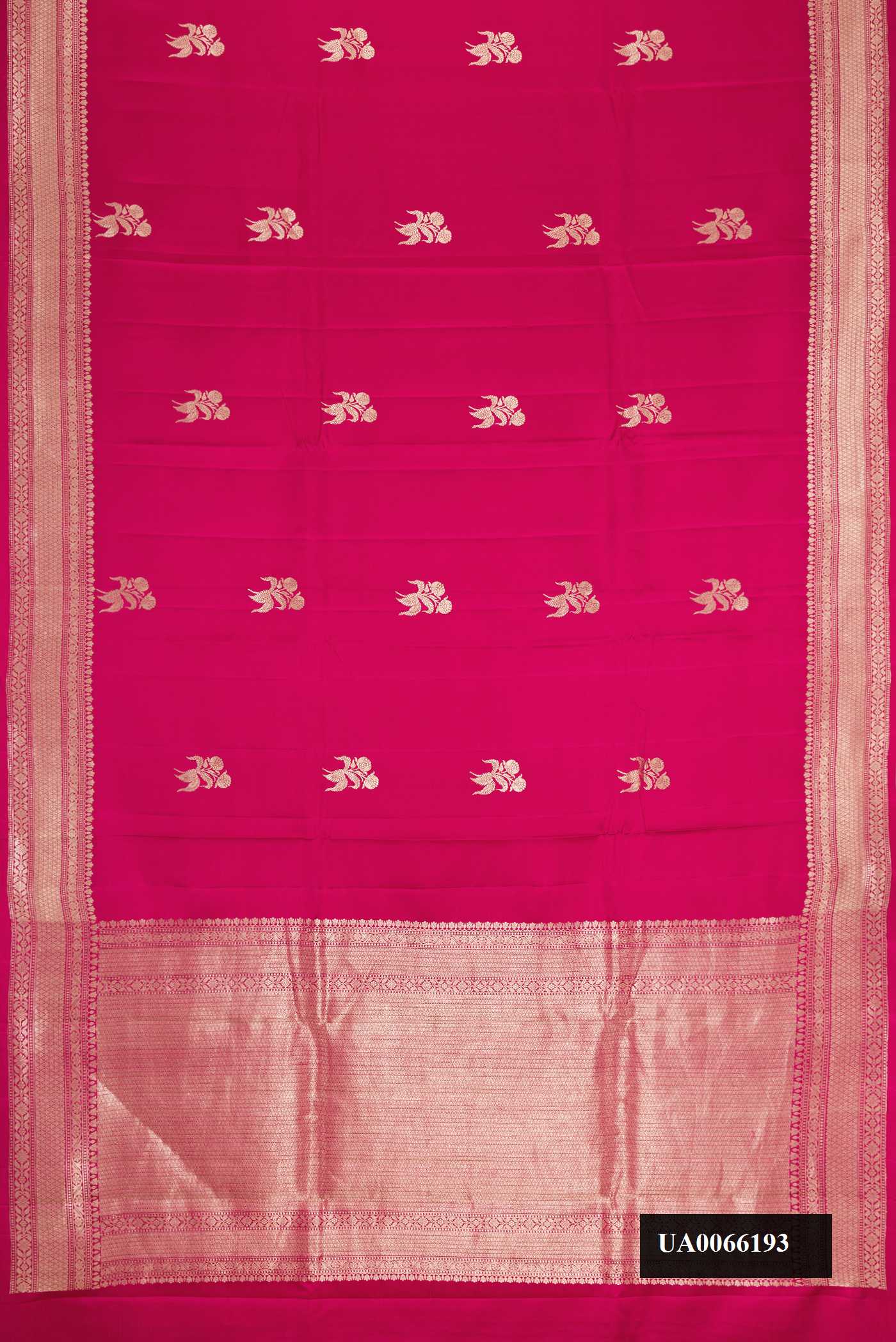 Rani Pink Dual Tone Banarasi Silk Saree
