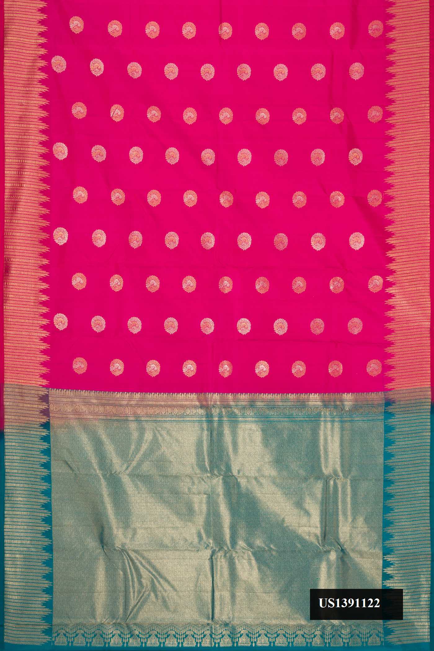 Rani Pink Dual Tone Kanchipuram Silk Saree