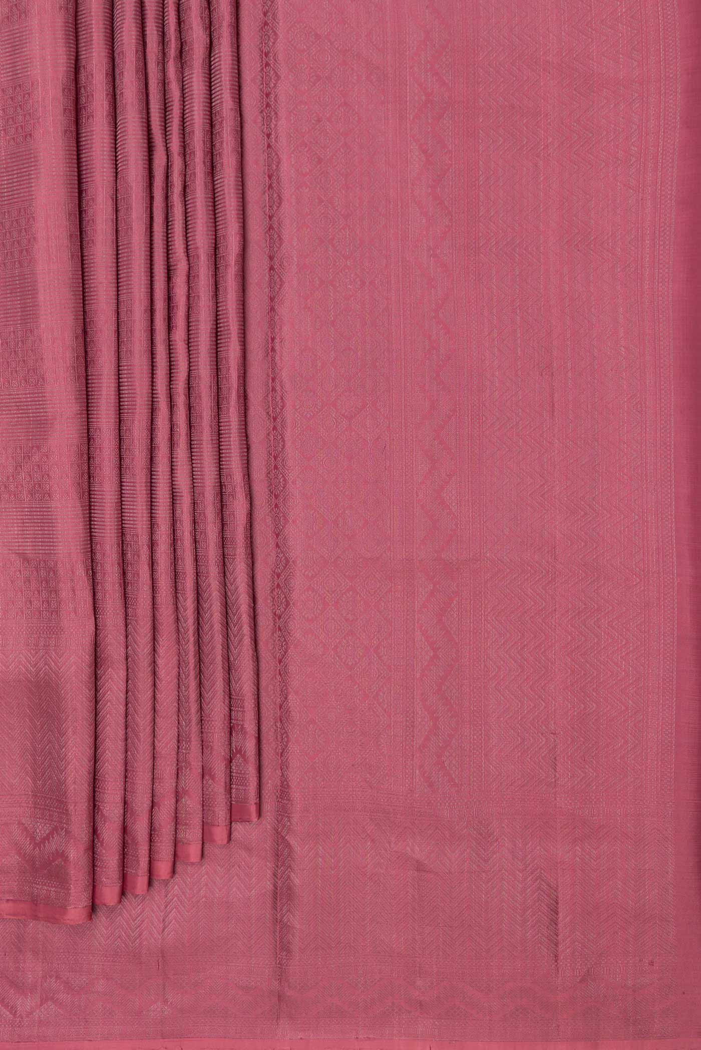 Rani Pink Dual Tone Soft Silk Saree - Image 4