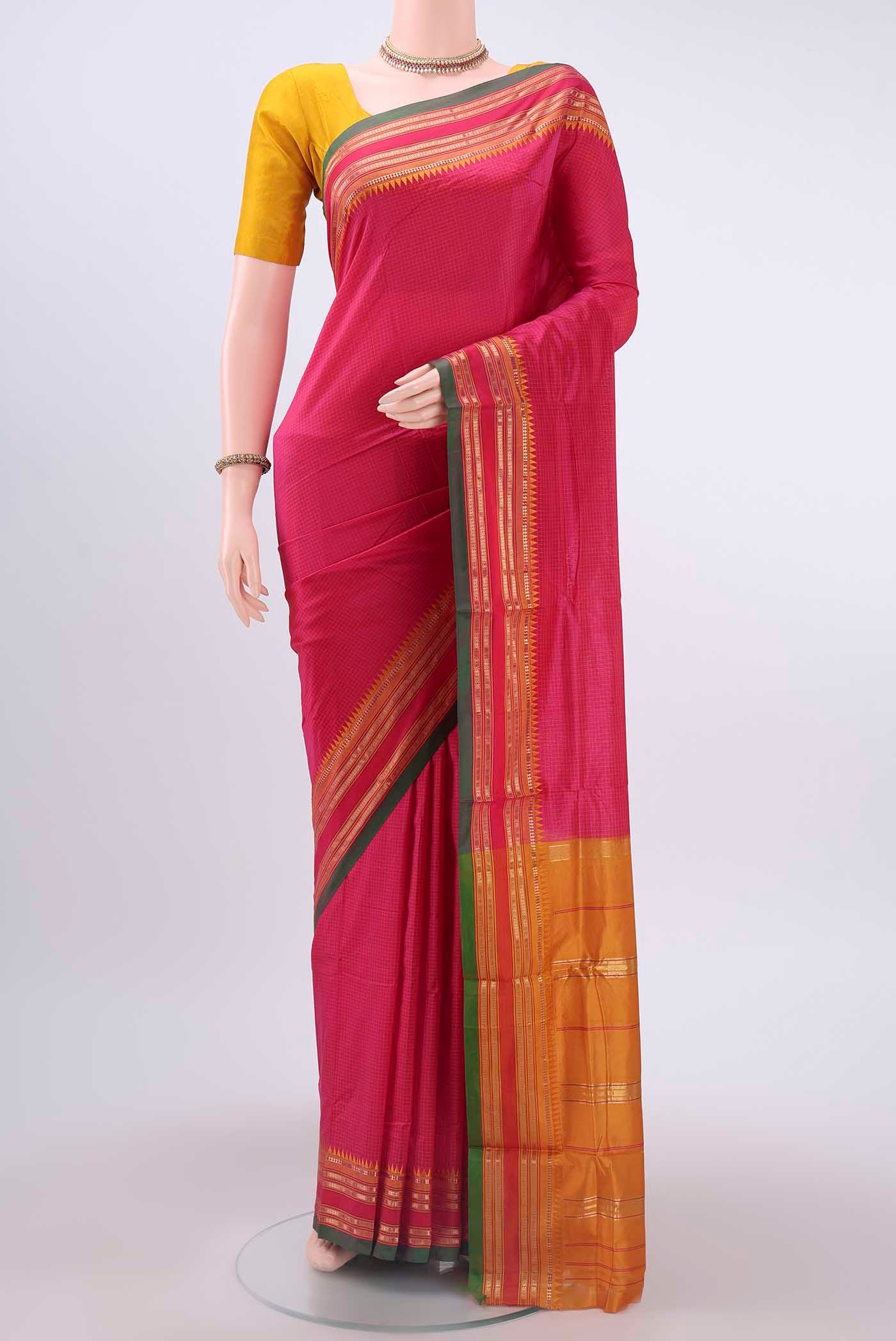 Rani Pink Narayanpet Silk Saree