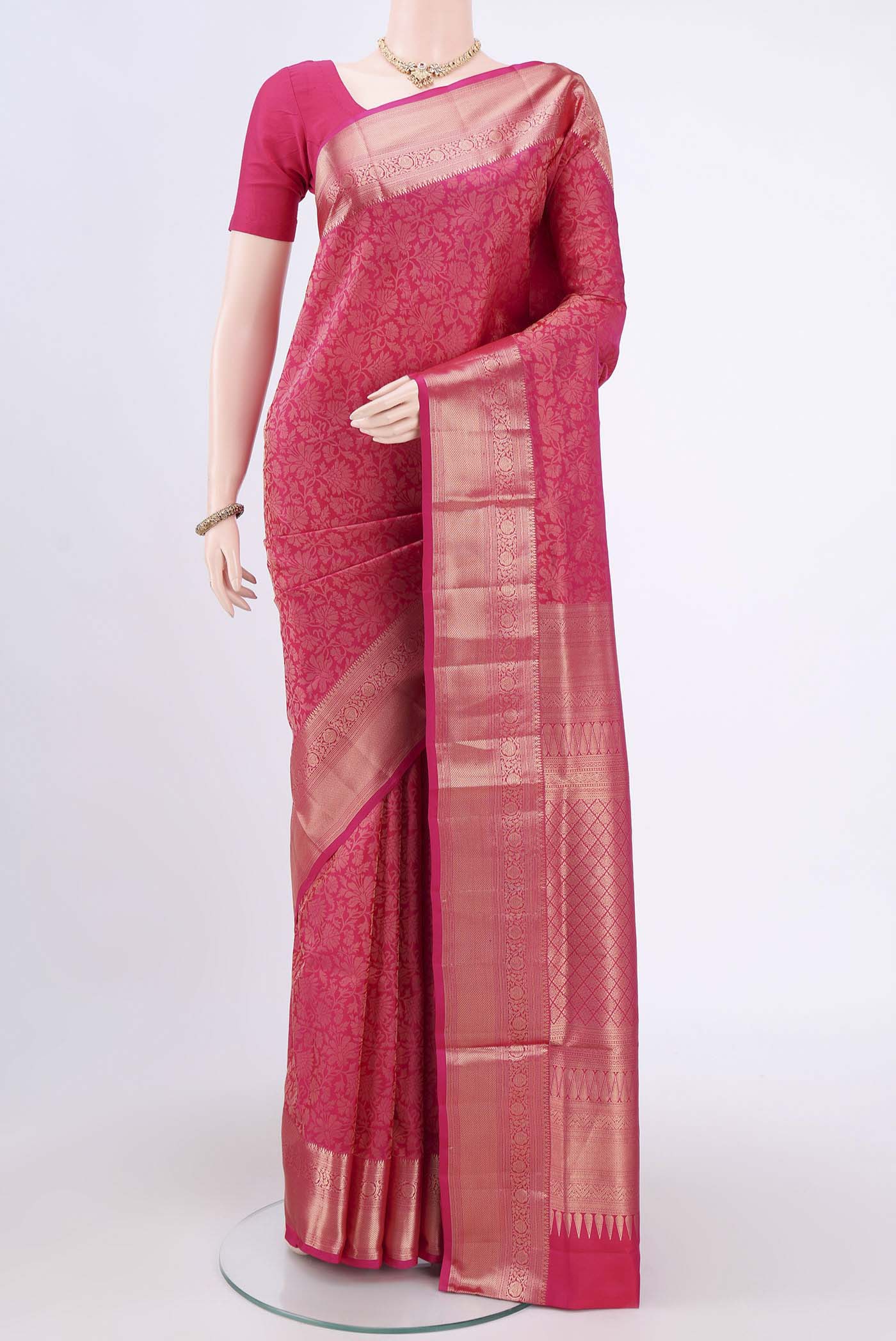 Pink Soft Silk Saree