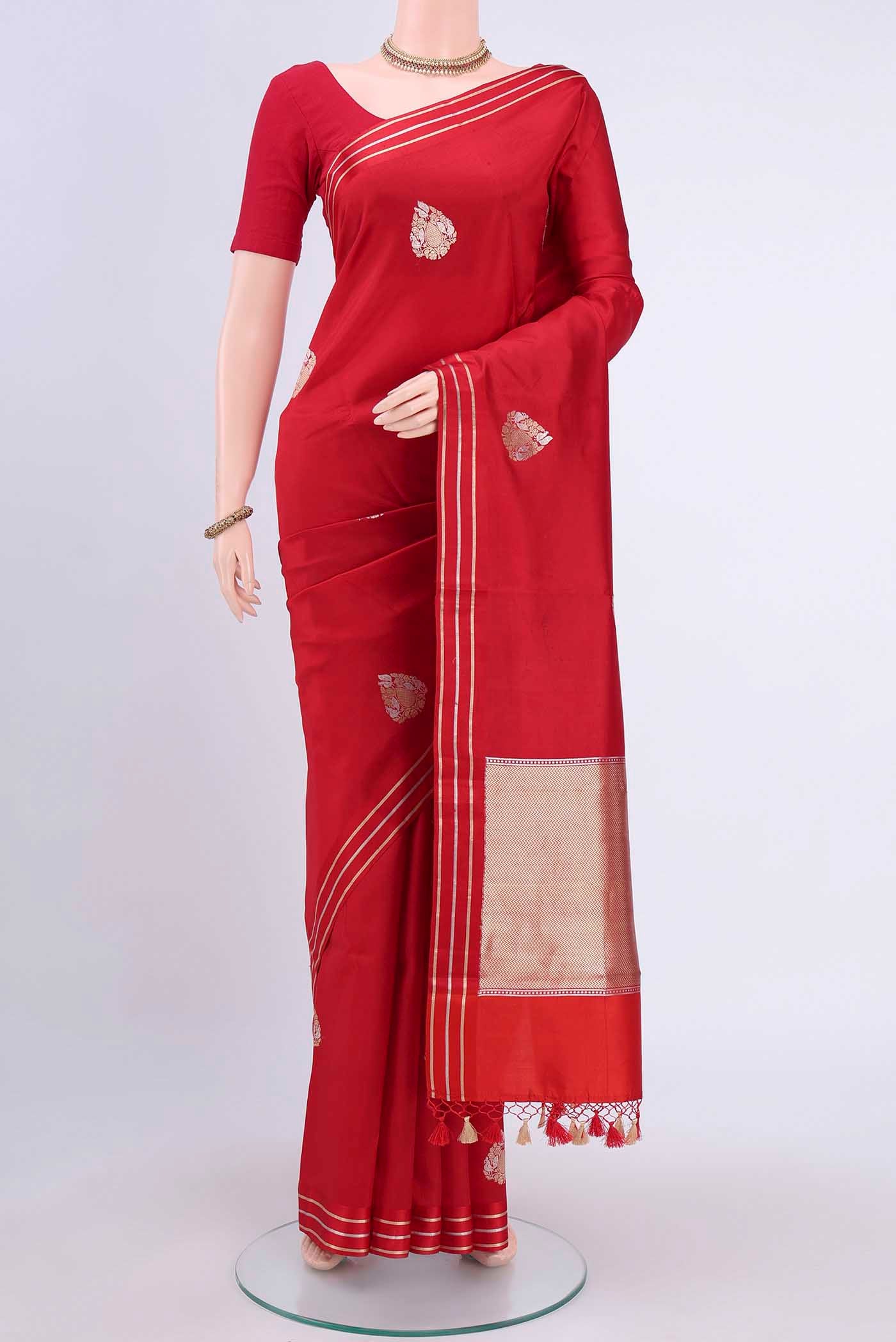 Red Banarasi Silk Saree
