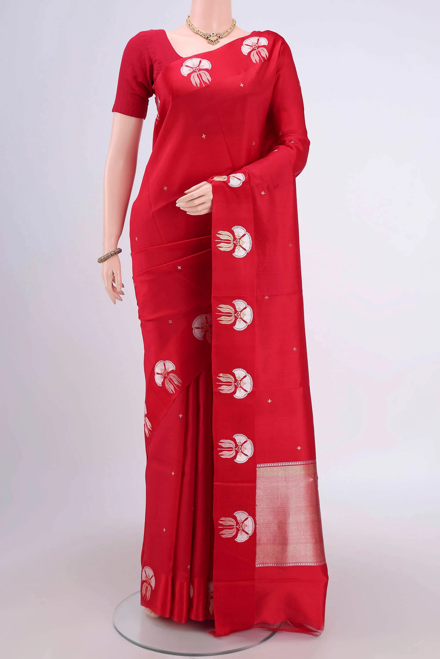 Red Banarasi Silk Saree