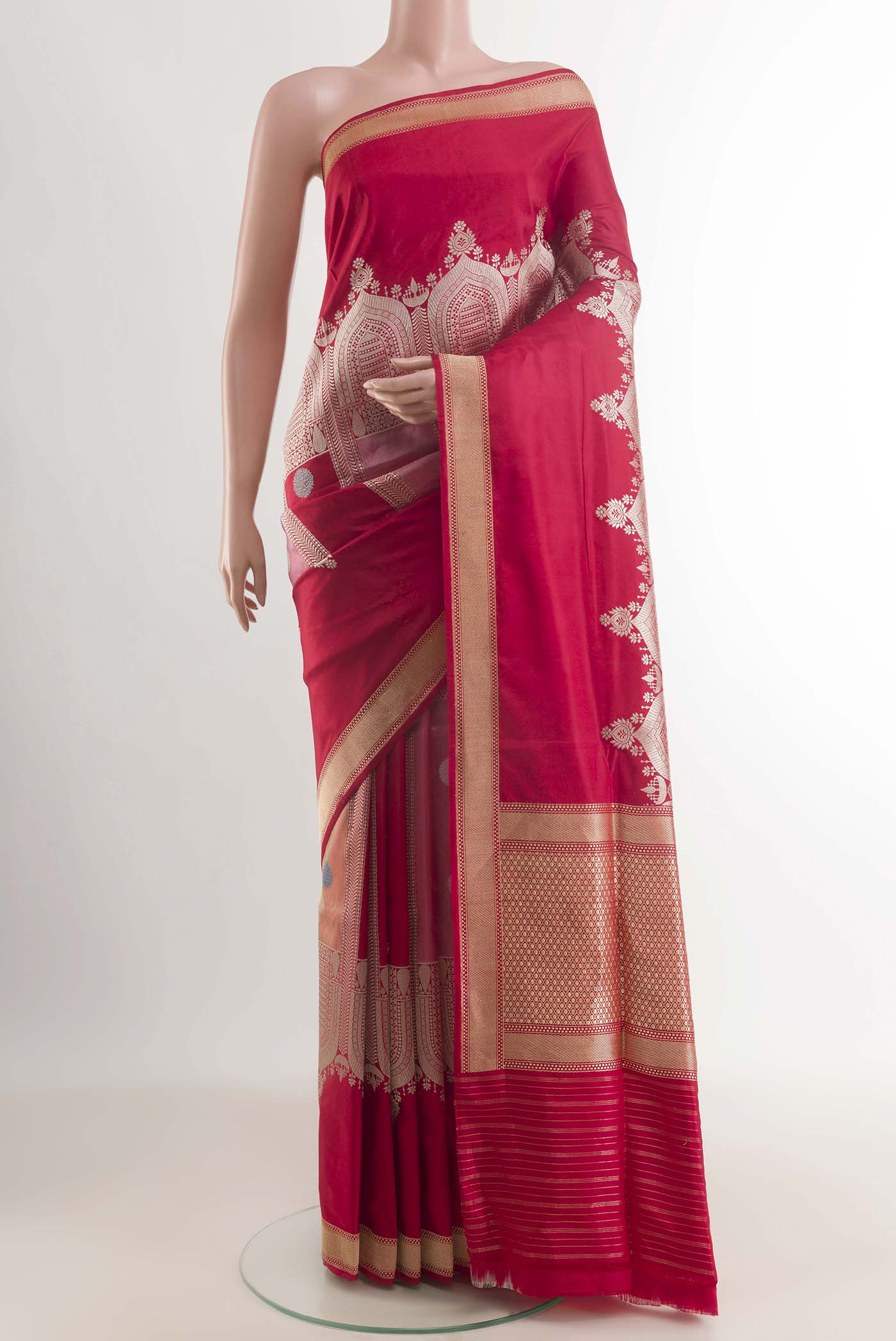 Red Banarasi Silk Saree