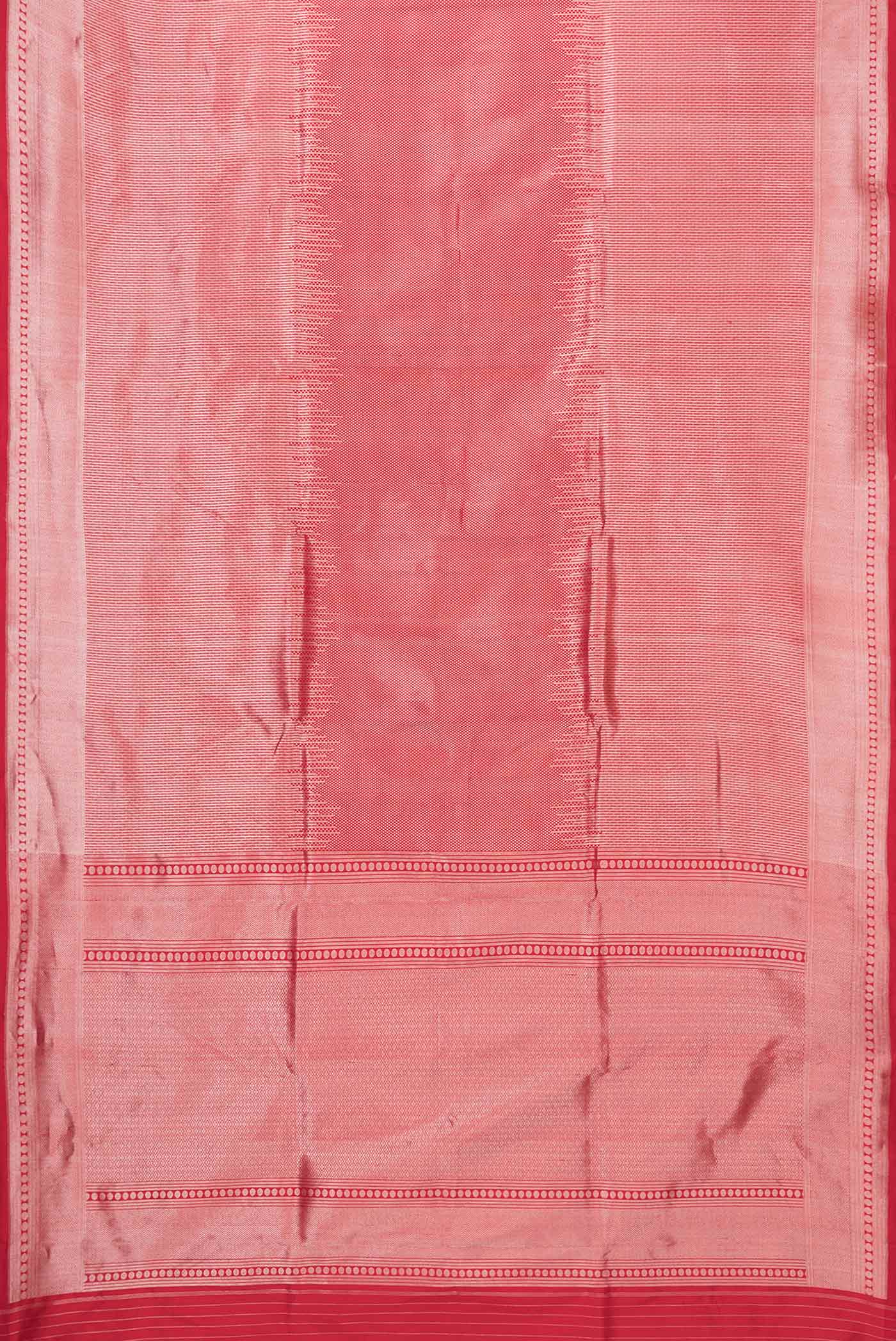 Red Dual Tone Banarasi Silk Saree - Image 6