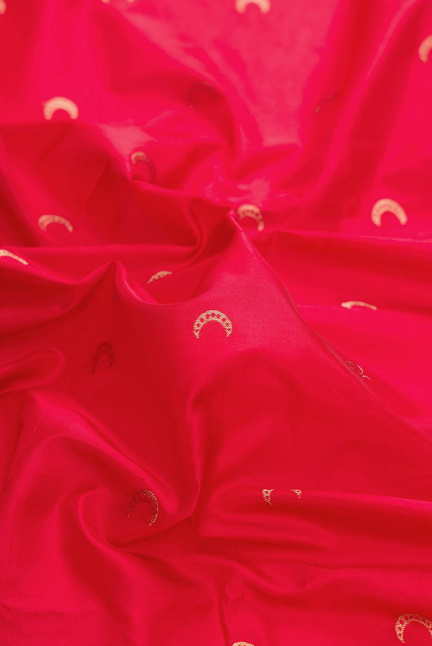 Red Dual Tone Blended Paithani Silk Saree - Image 2