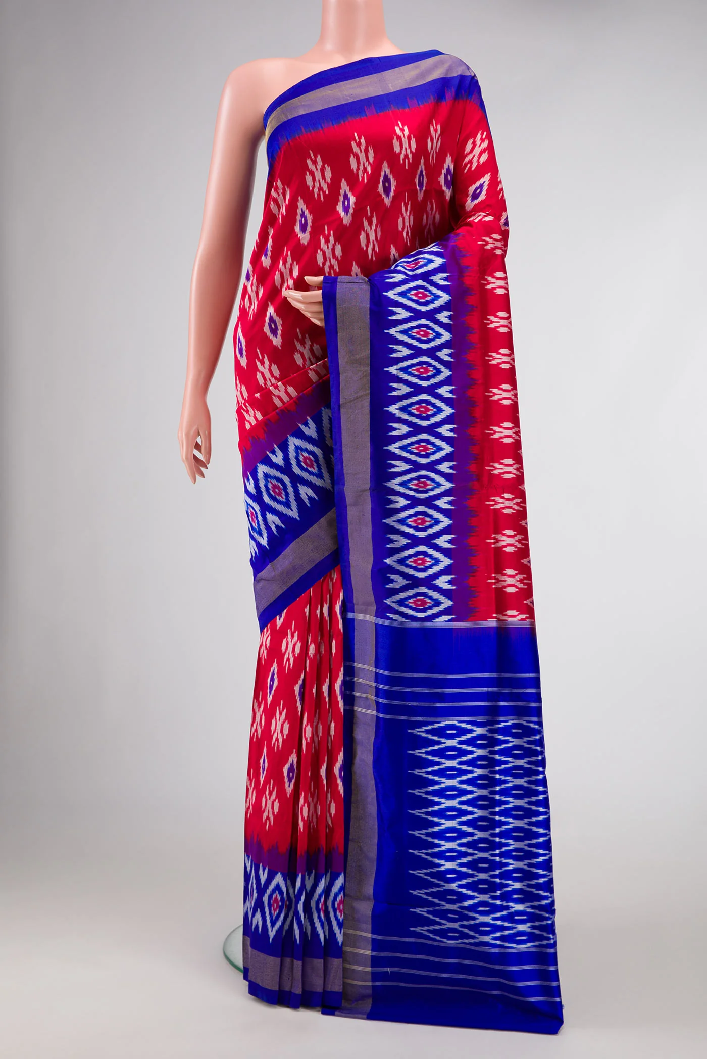 Red Pochampally Silk Saree