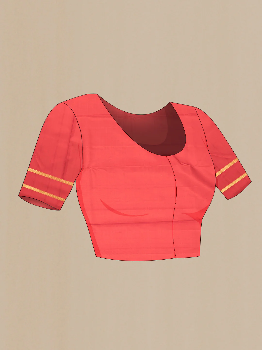 Red Kanchipuram Saree - Image 5