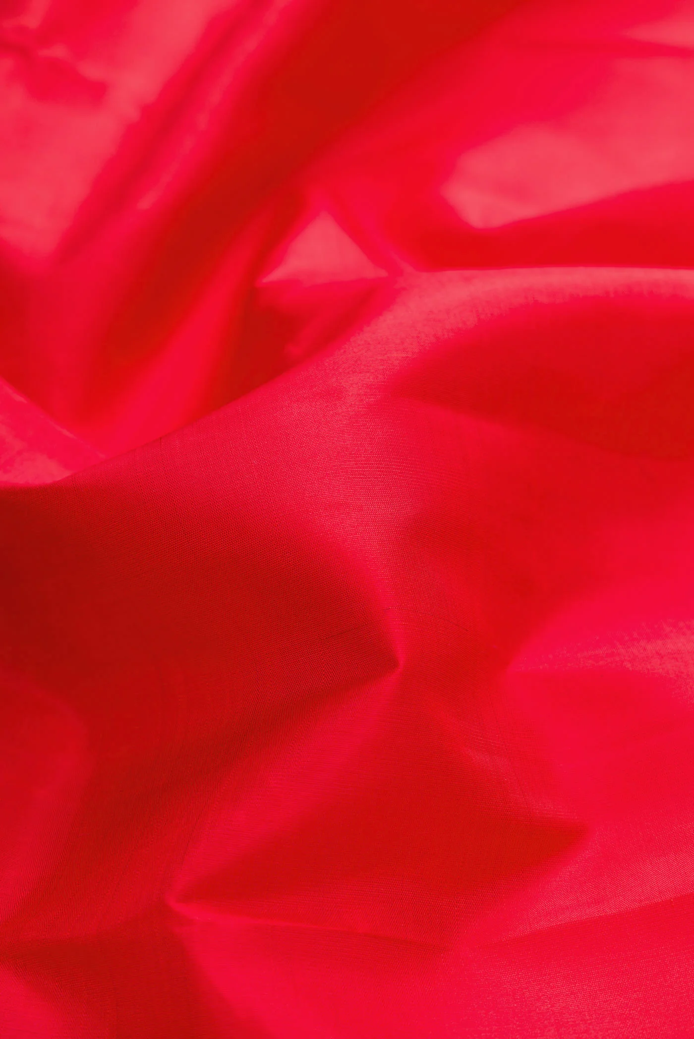 Red Dual Tone Kanjivaram Silk Saree - Image 2