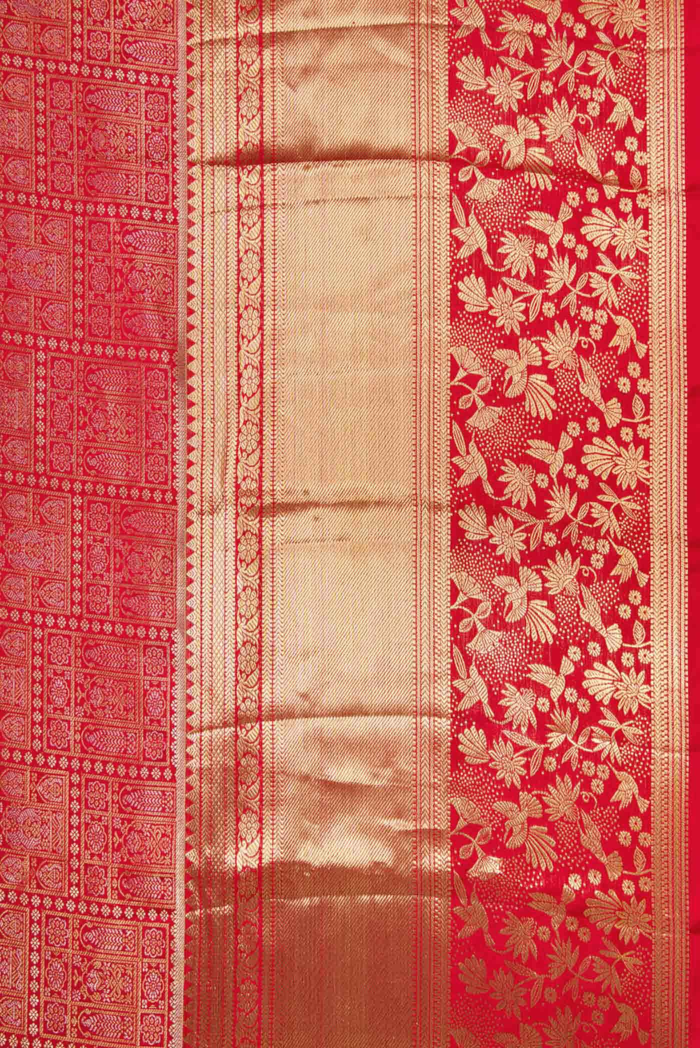 Multi Color Kanchipuram Silk Saree - Image 3