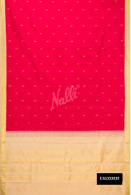 Red Dual Tone Kanchipuram Silk Saree
