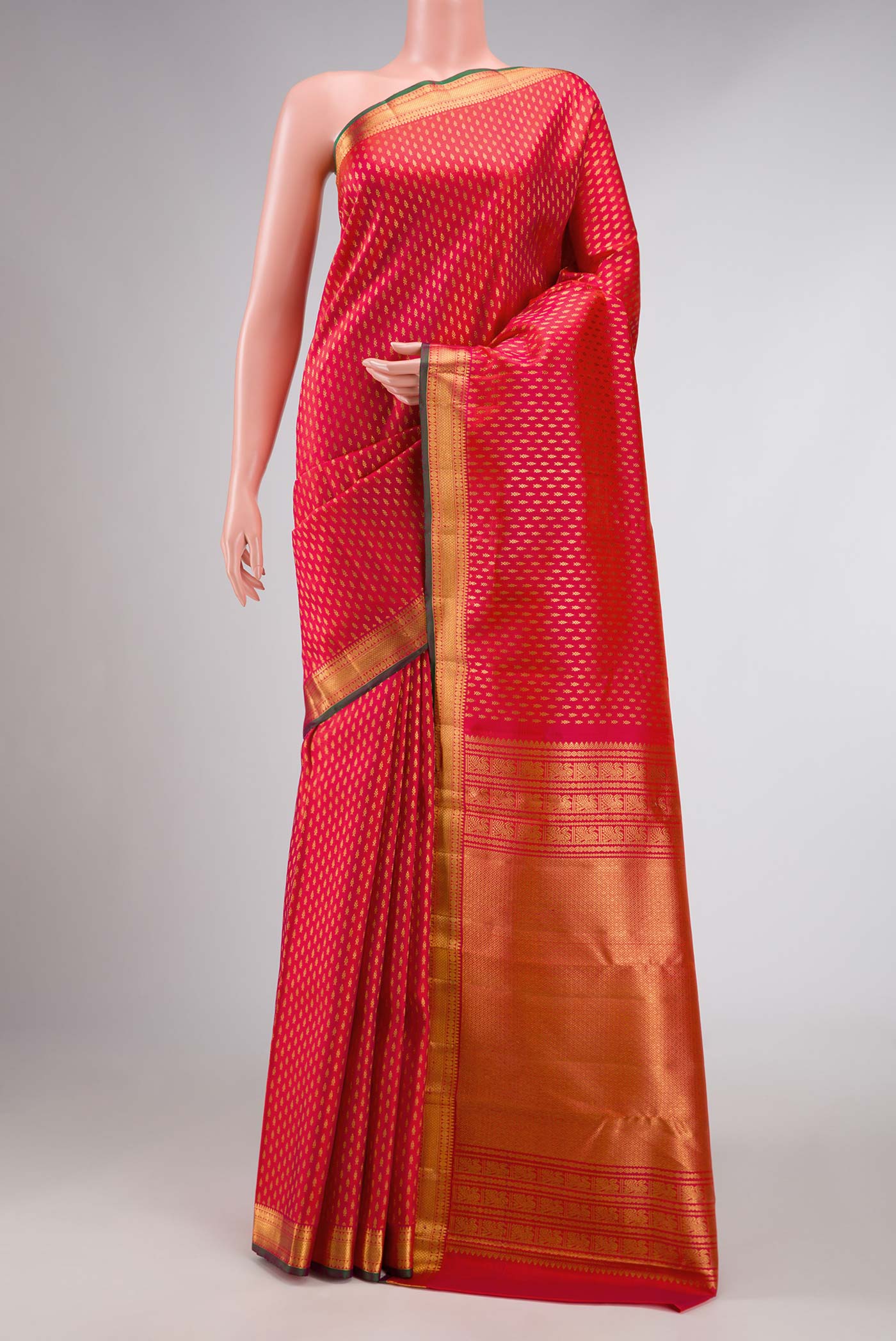 Pink Kanjivaram Silk Saree