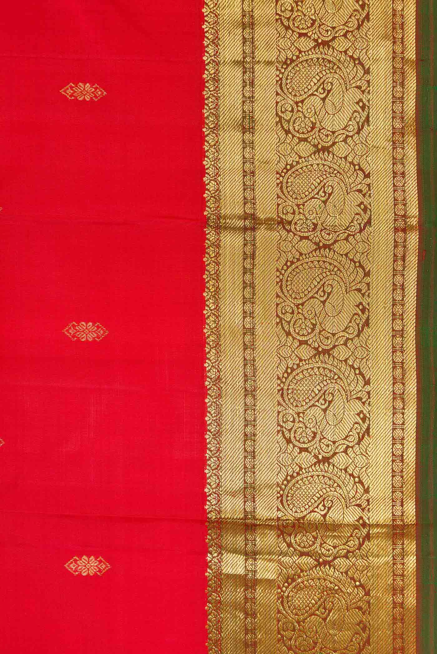 Red Kanjivaram Silk Saree - Image 3