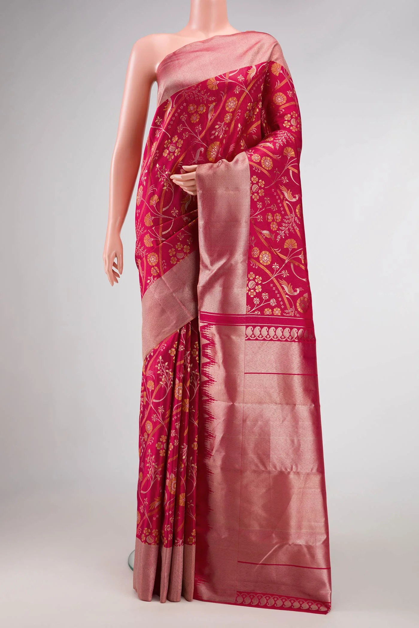 Imperial Red Kanjivaram Silk Saree