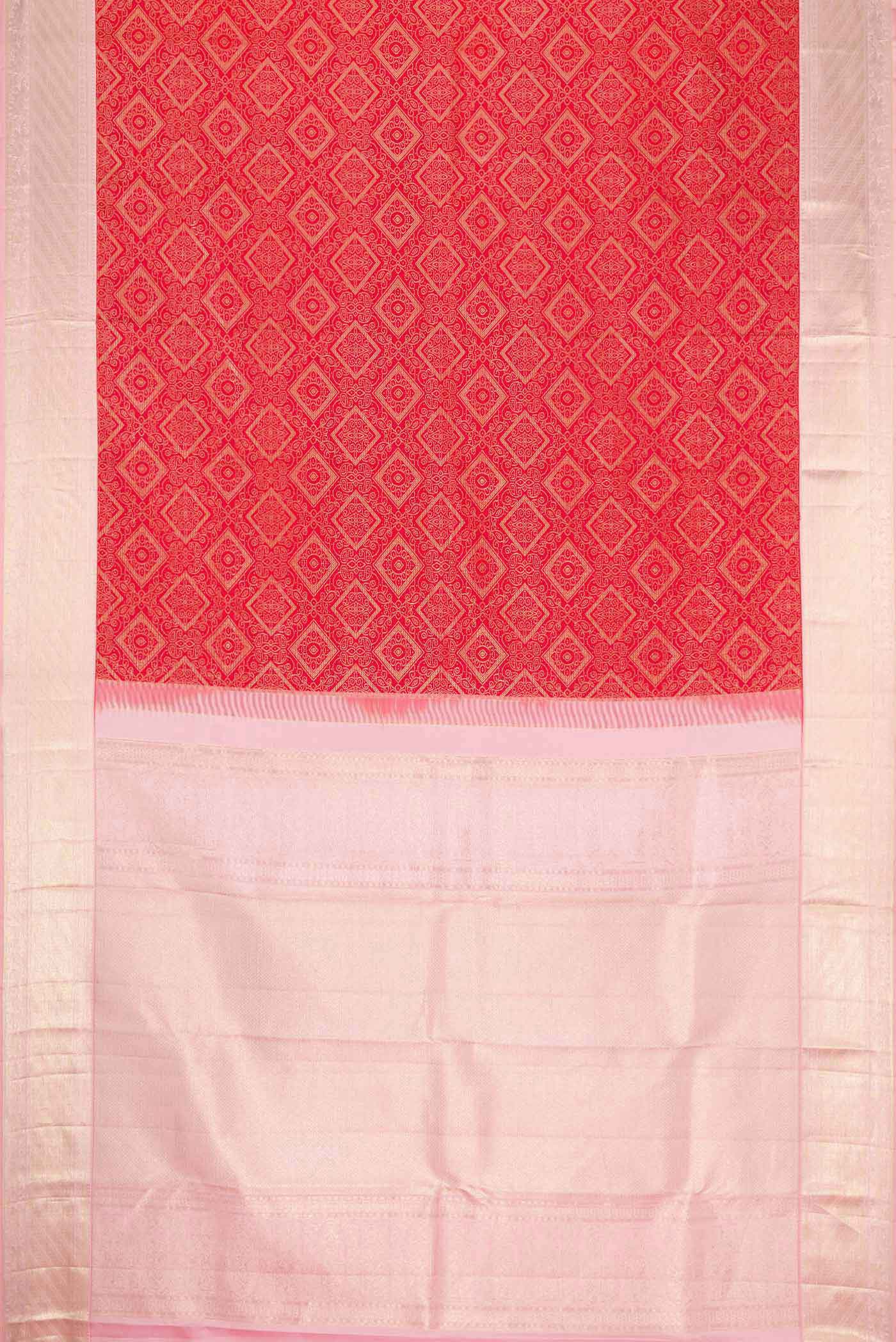 Red Kanjivaram Silk Saree - Image 6