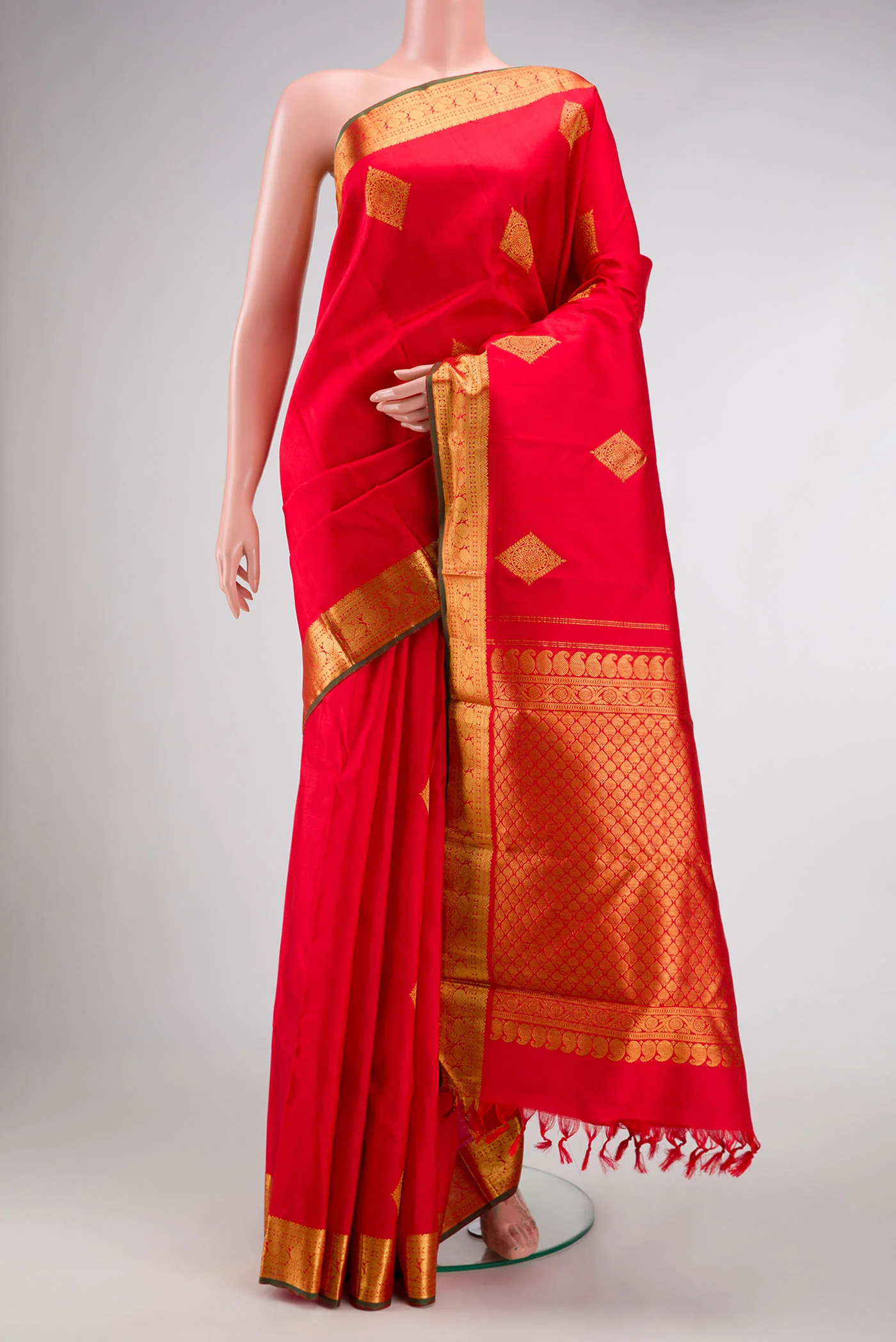 Red Kanjivaram Silk Saree