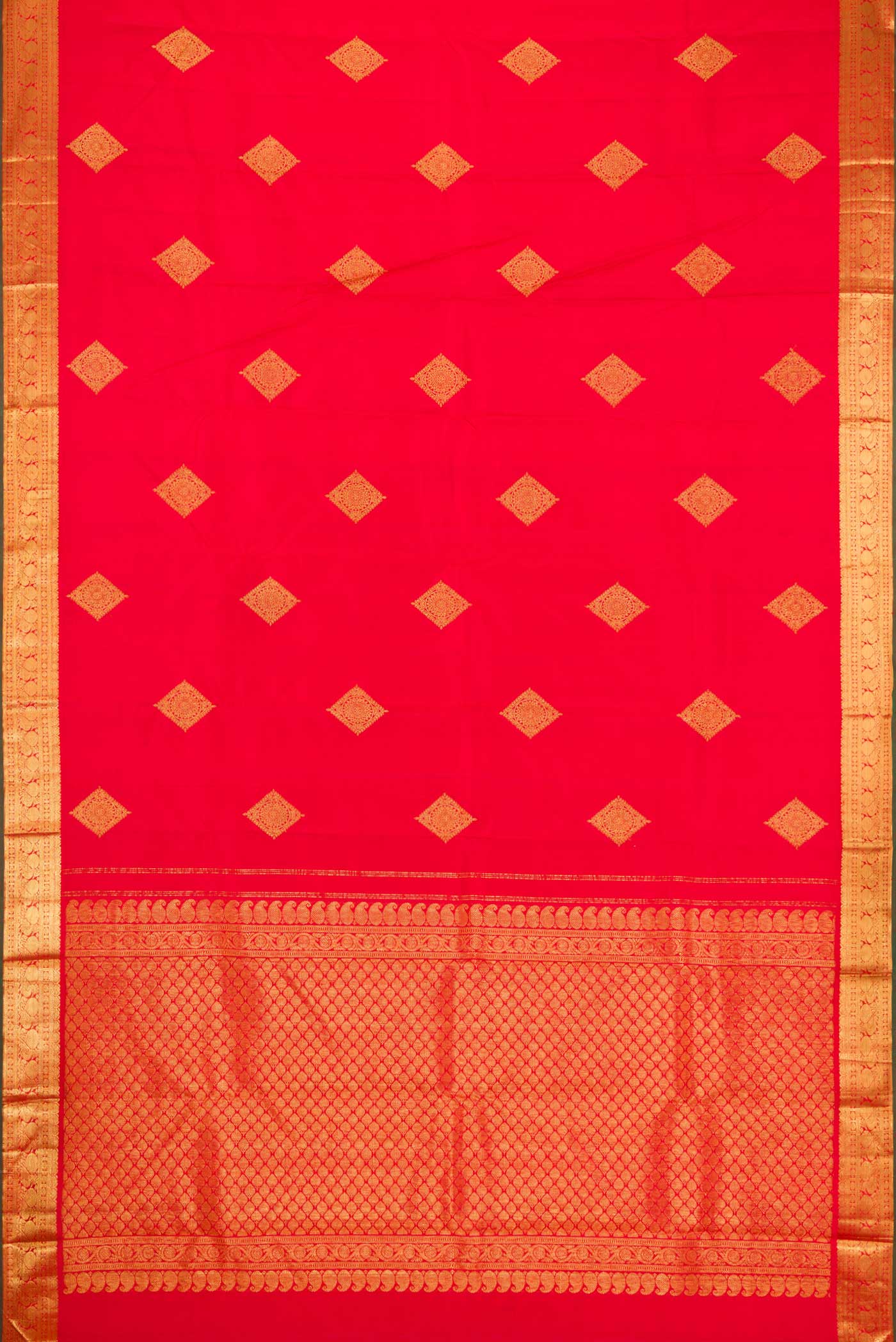 Red Kanjivaram Silk Saree - Image 6