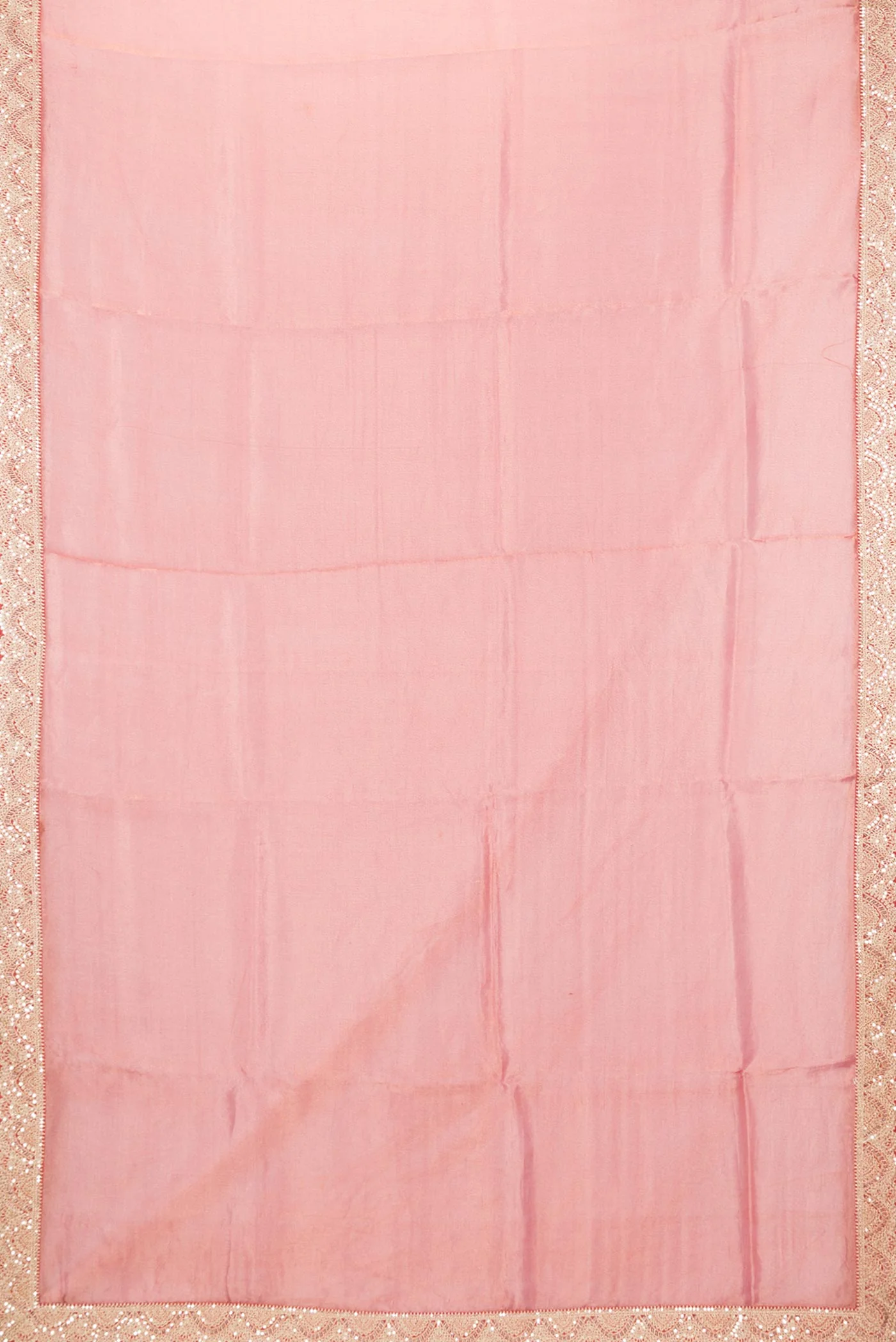 Red Dual Tone Organza Silk Saree - Image 6