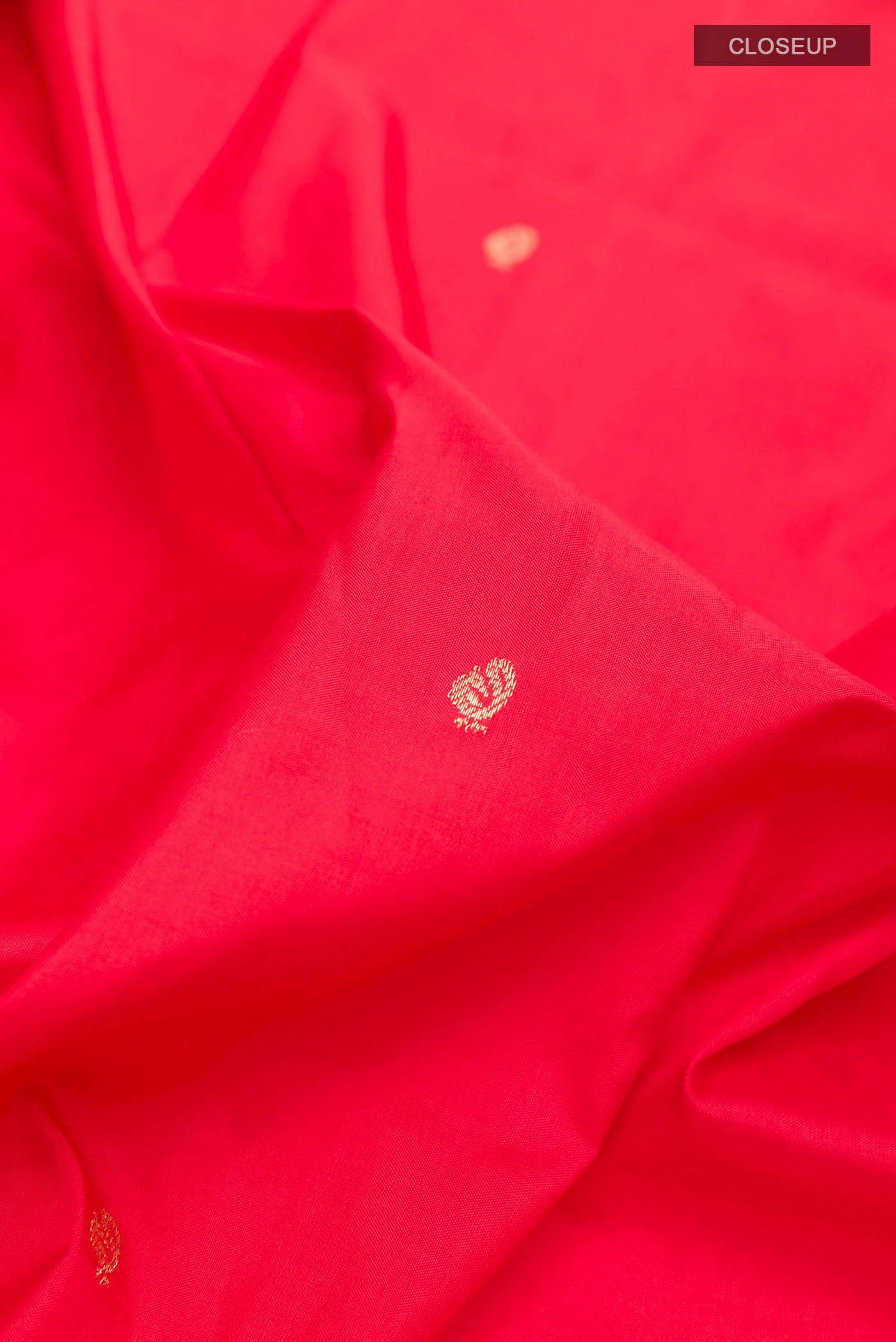 Red Dual Tone Paithani Silk Saree - Image 2