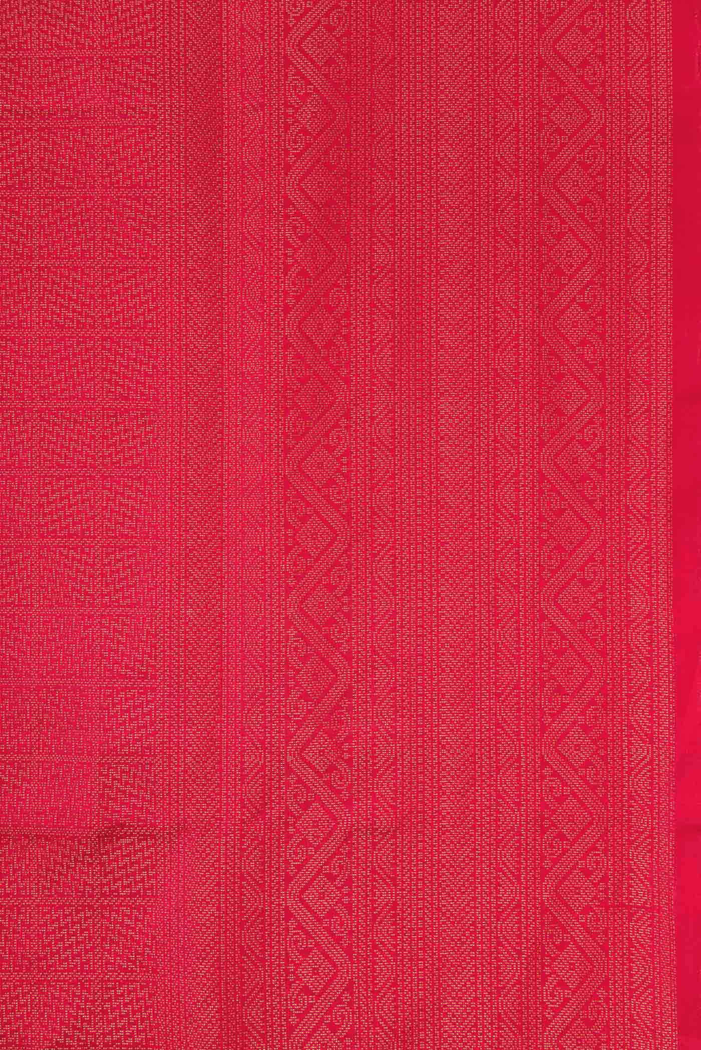 Imperial Red Soft Silk Saree - Image 3