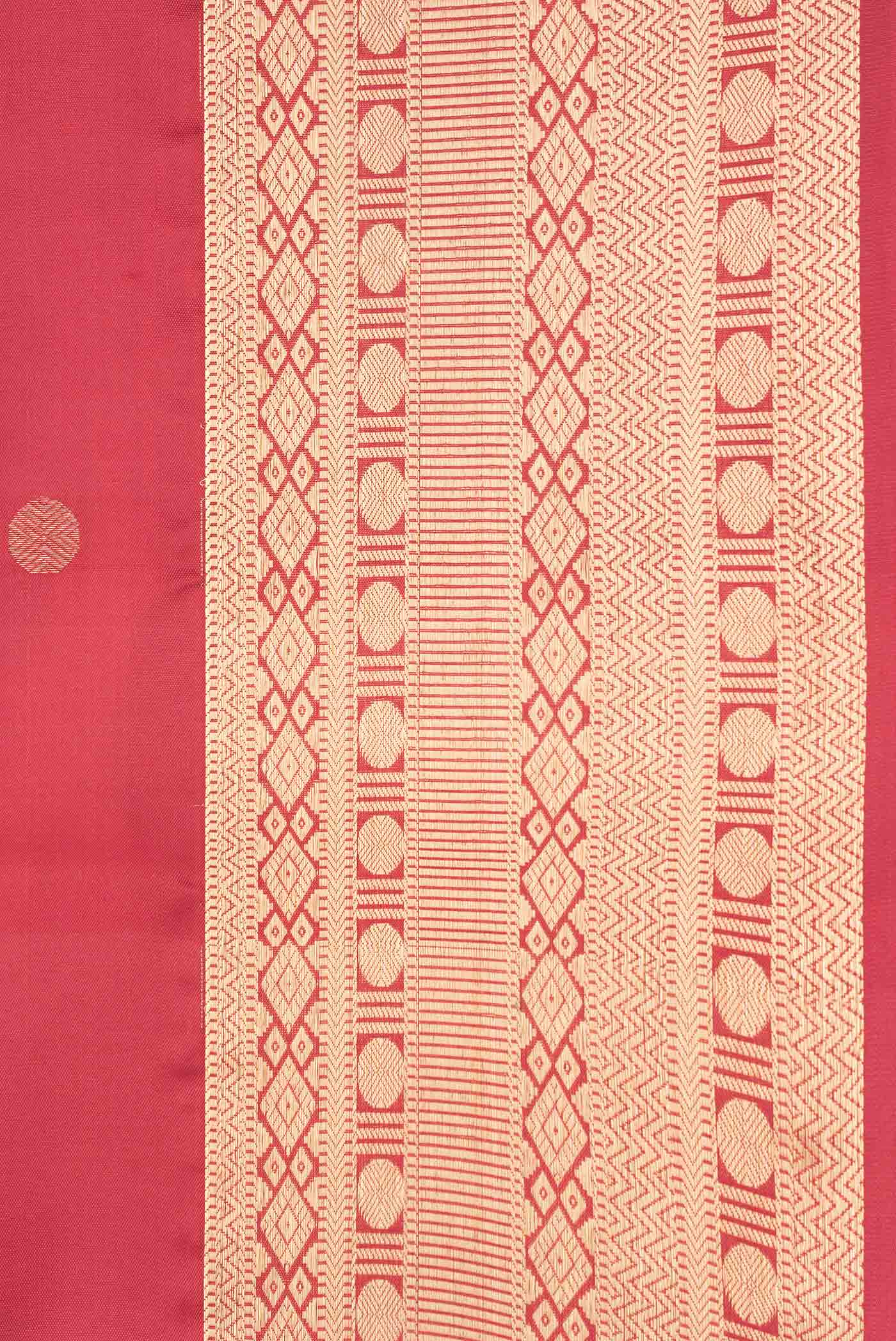 Red Soft Silk Saree - Image 3