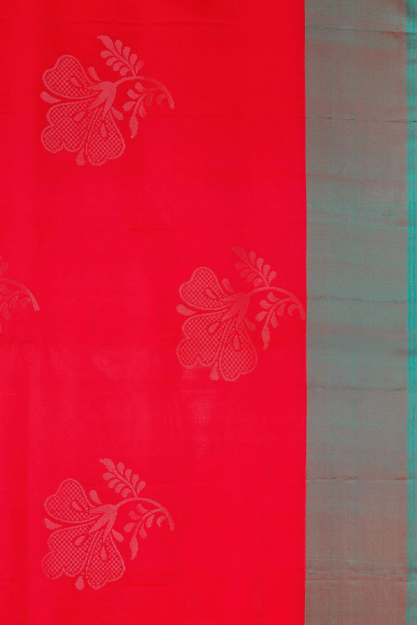 Red Soft Silk Saree - Image 3