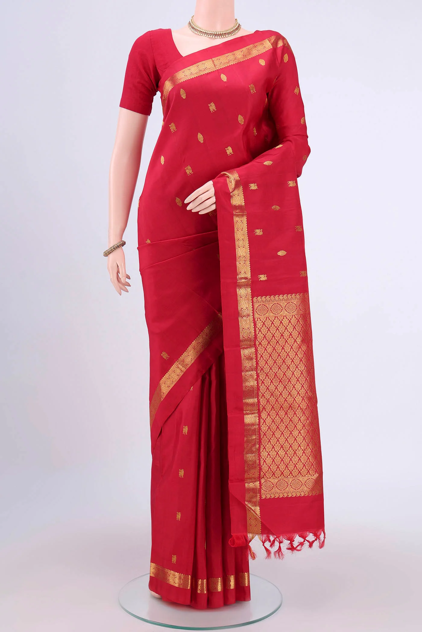 Red Kanchipuram Silk Saree