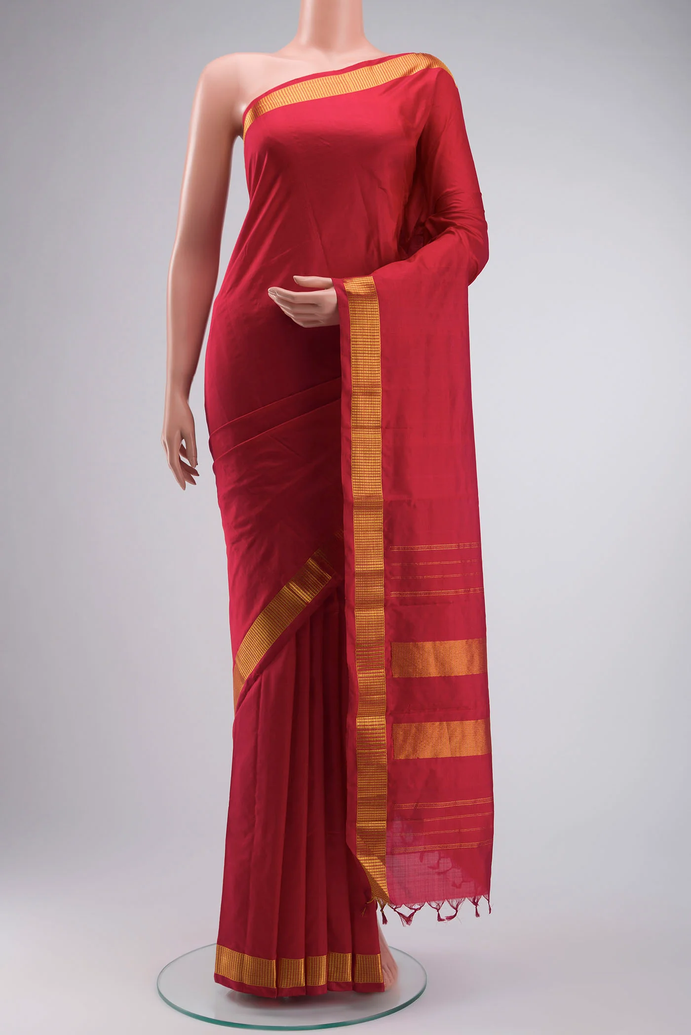 Red Kanjivaram Silk Saree