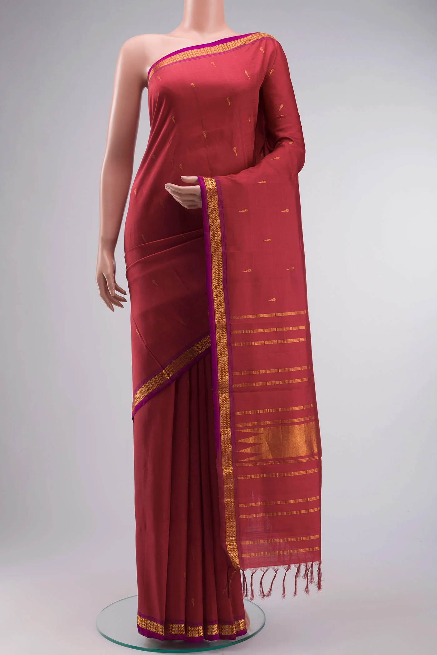 Red Kanjivaram Silk Saree