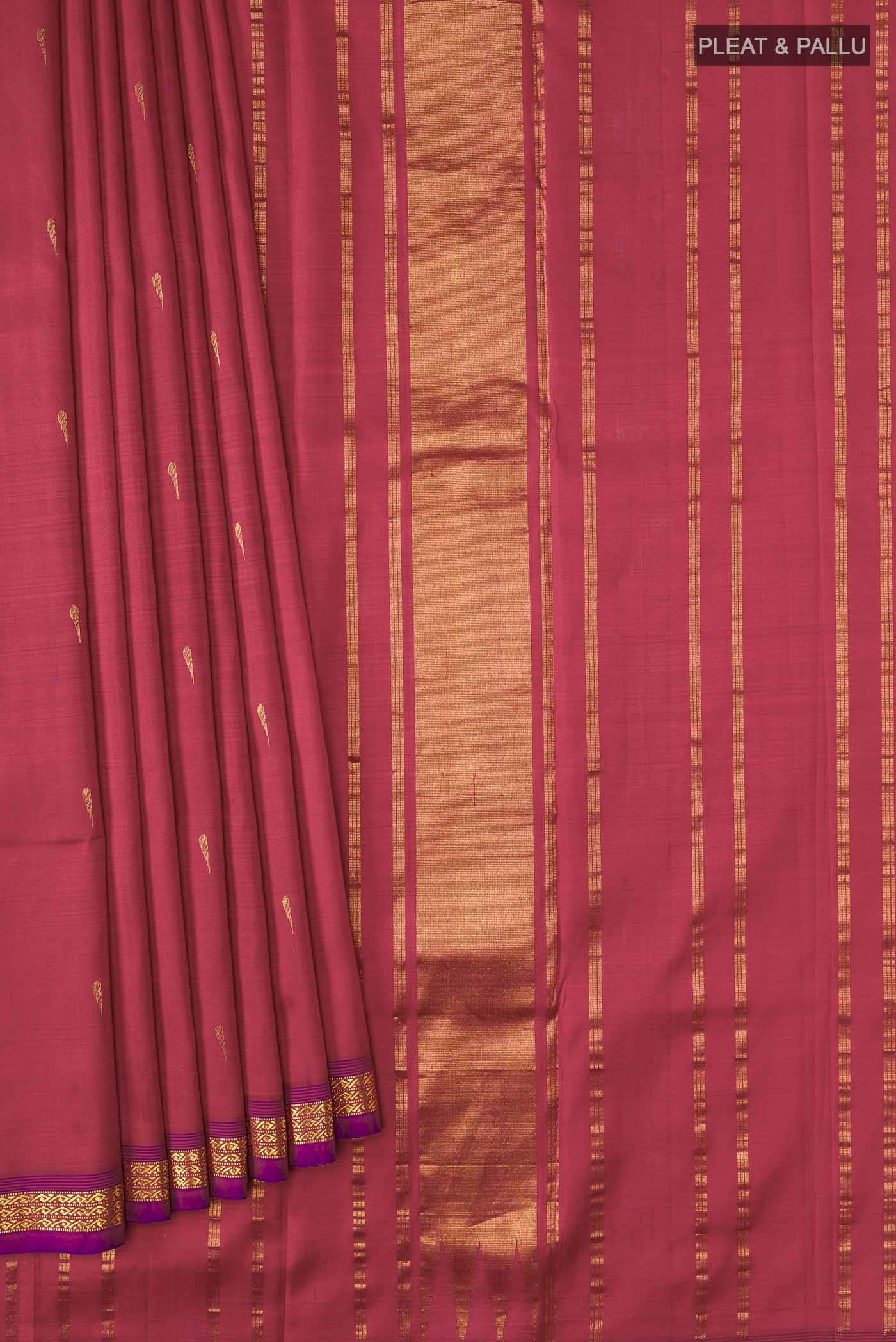 Red Kanjivaram Silk Saree - Image 4