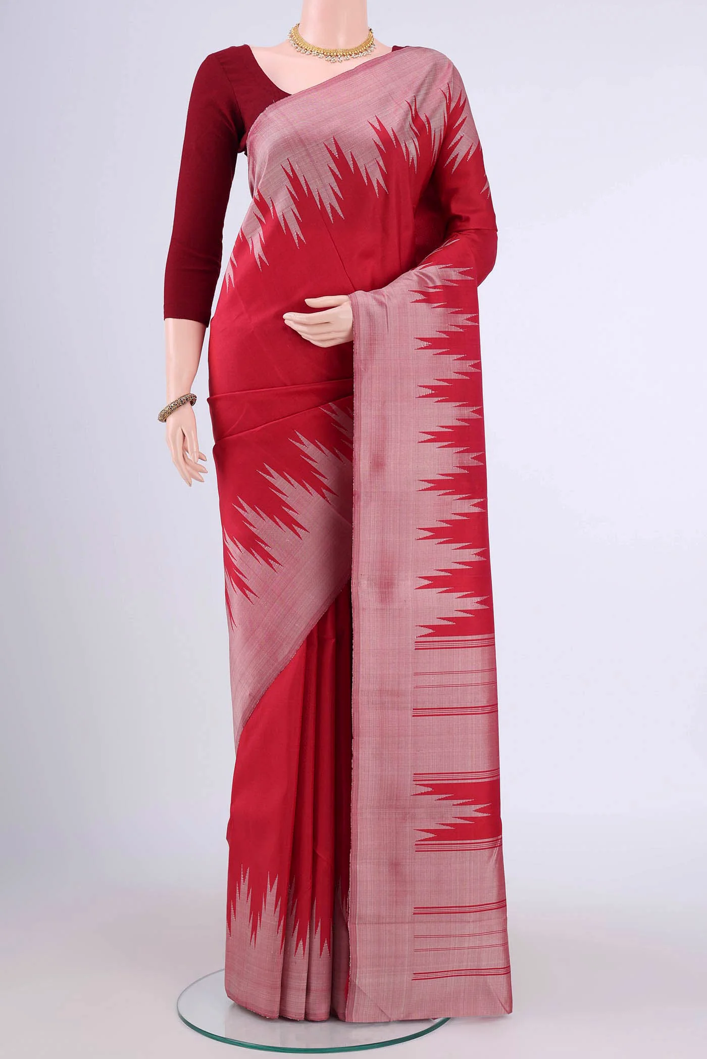 Red Kanchipuram Silk Saree