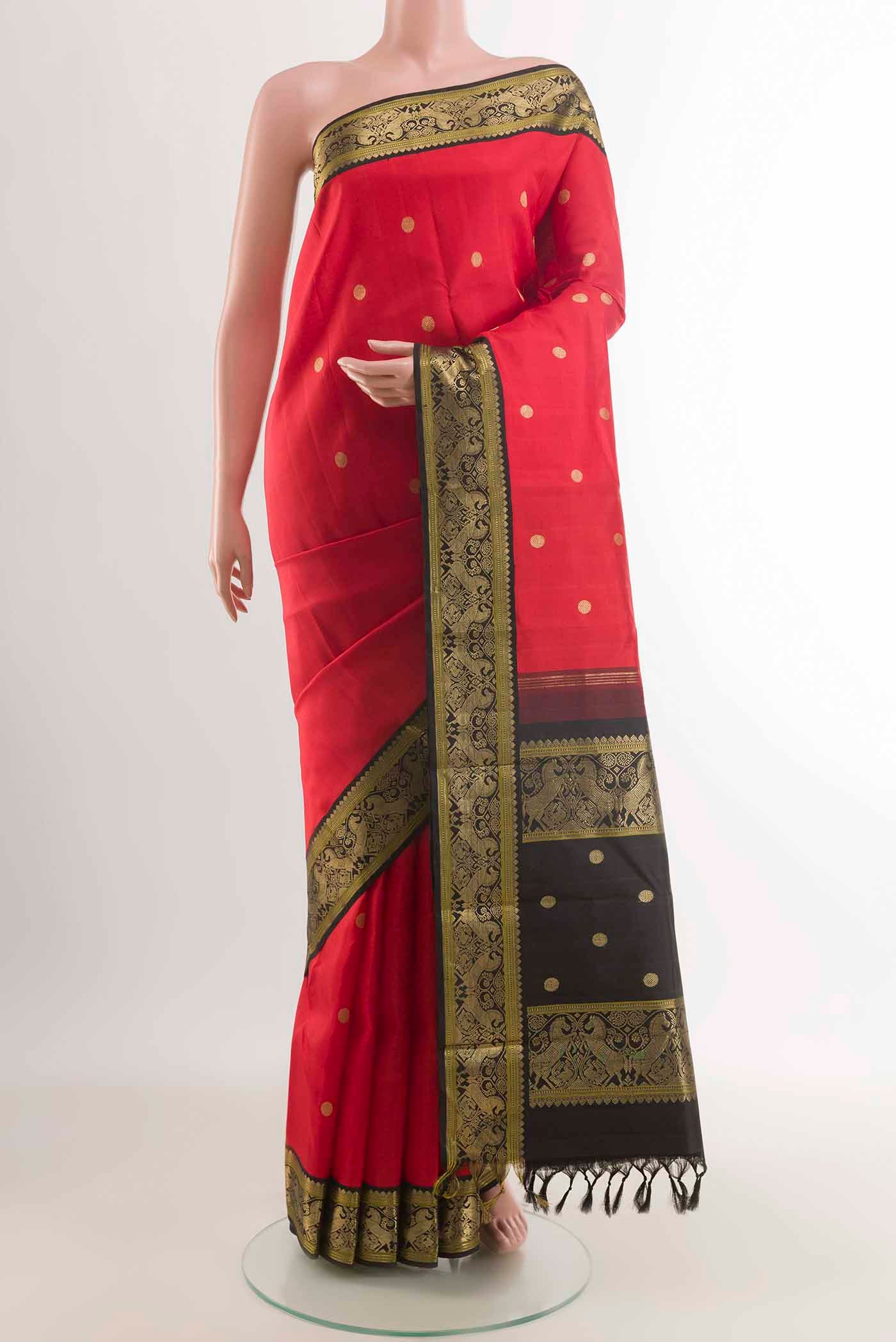 Red Kanjivaram Silk Saree