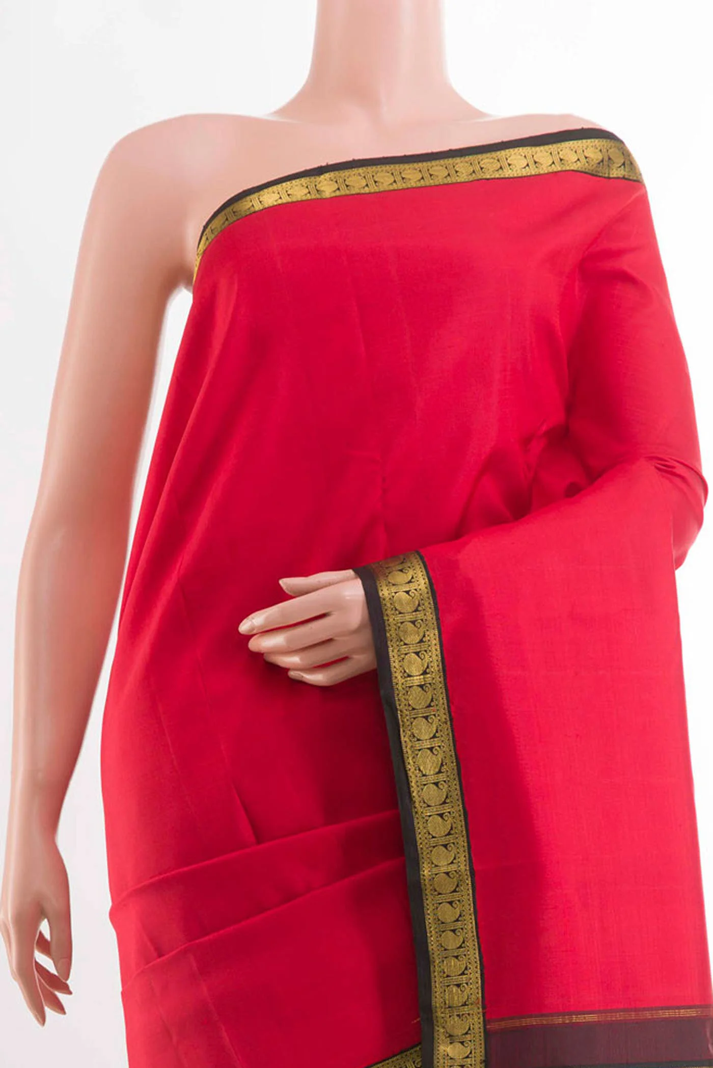 Red Kanjivaram Silk Saree - Image 2